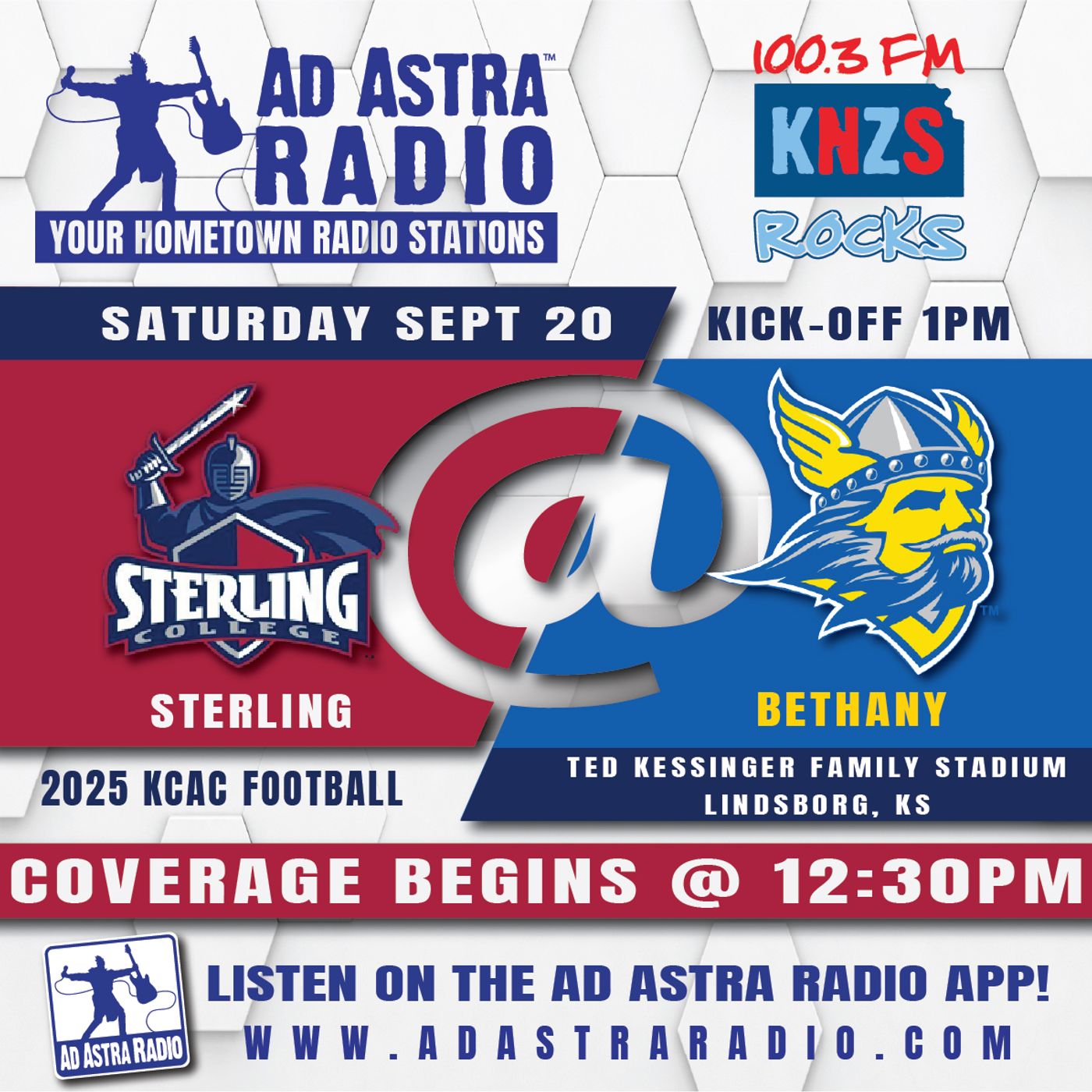 Sterling Warriors at Bethany Swedes Football (Sterling Broadcast-September 20, 2025) episode artwork