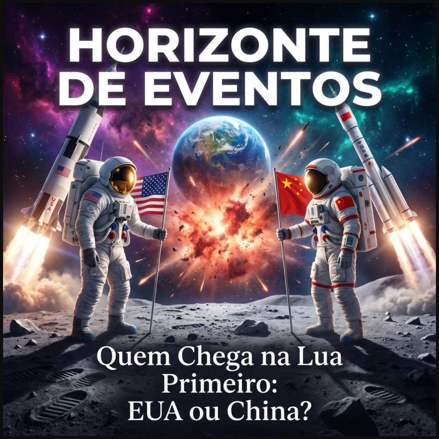 Horizonte de Eventos - Episódio 94 - Quem Chega Primeiro na Lua: China ou EUA? episode artwork