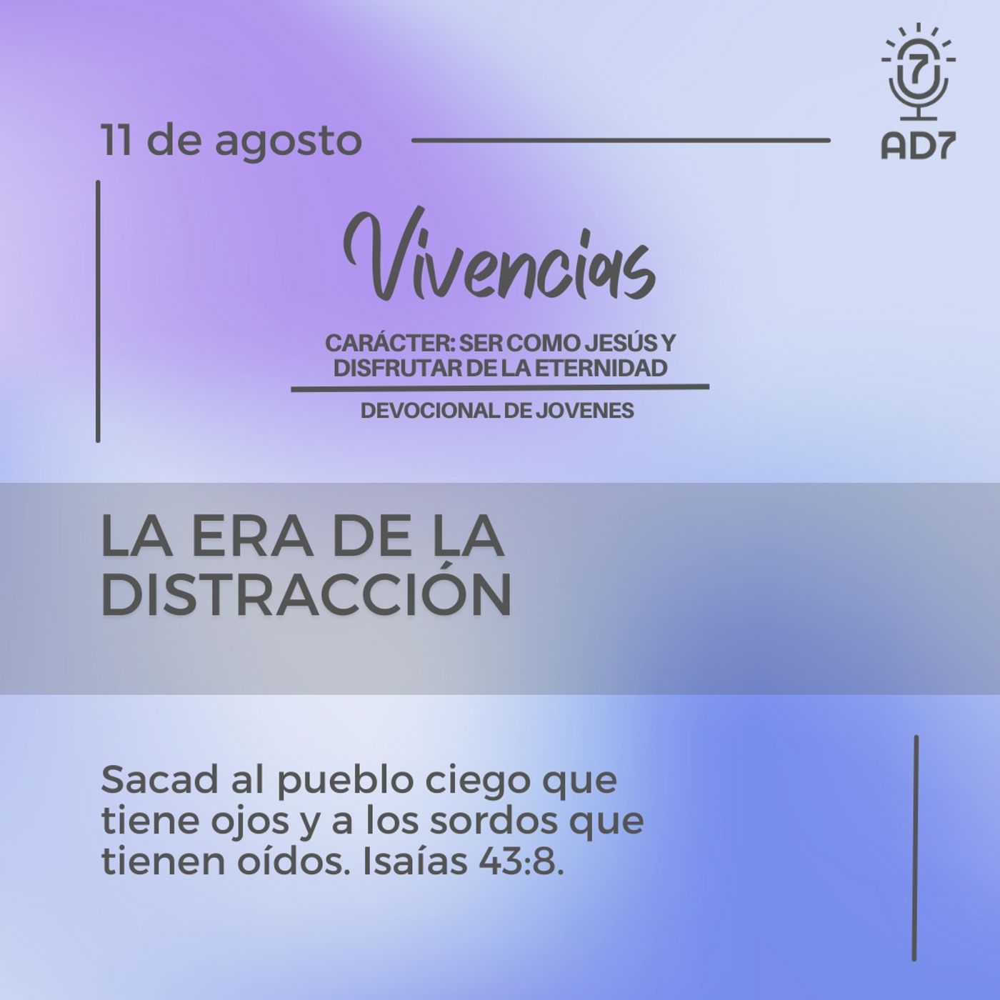 AD7 Devocional - Diferente / Inverso
