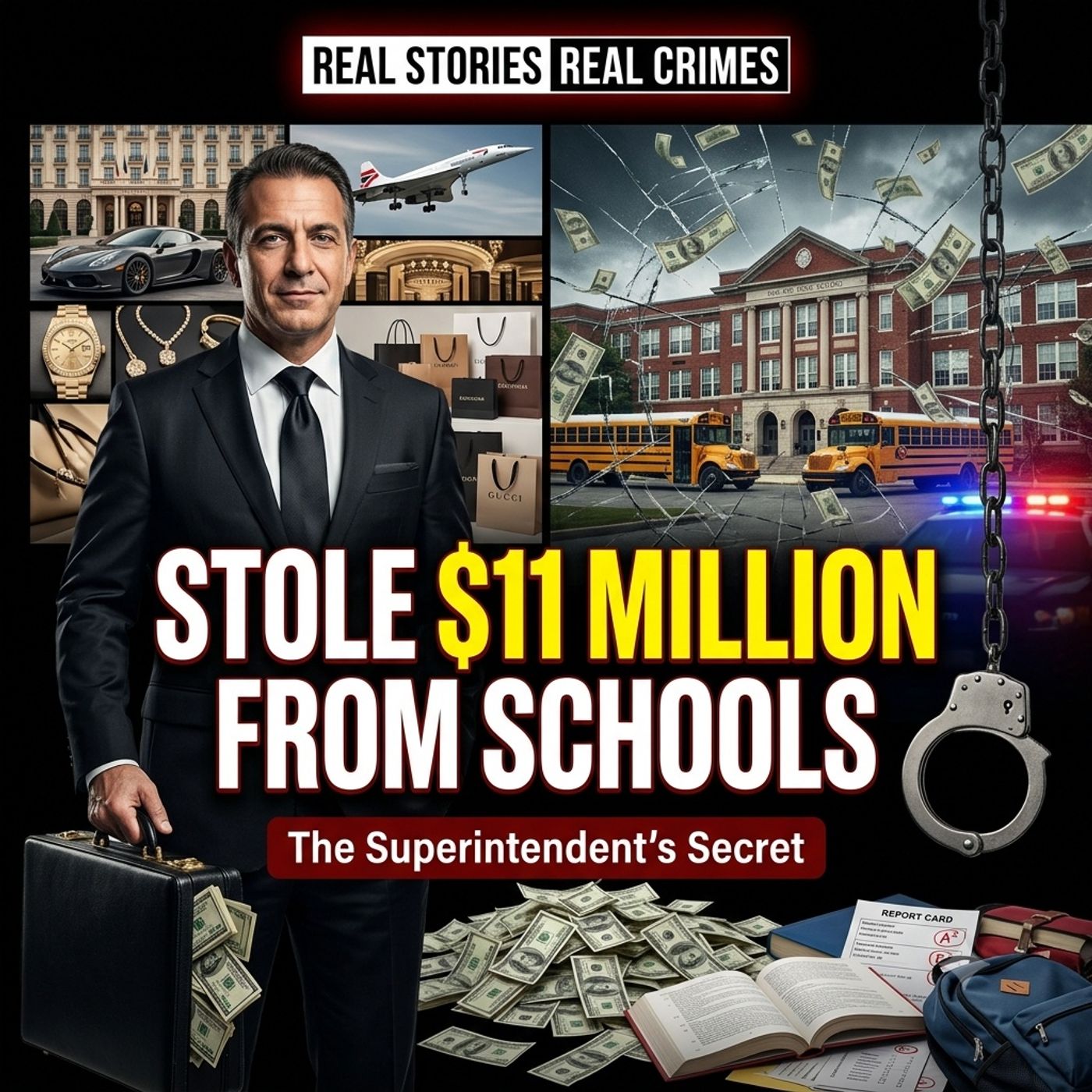 STOLE $11 MILLION FROM SCHOOLS