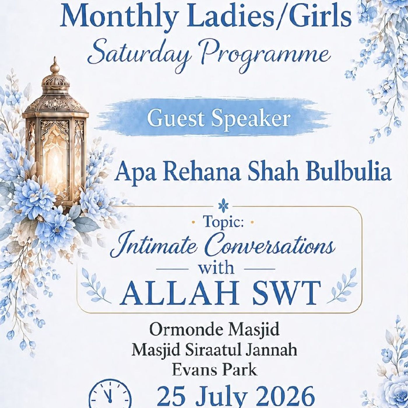 Live Recording Ormonde Part 2/2🌷 UST.Rehana (RSB) episode artwork