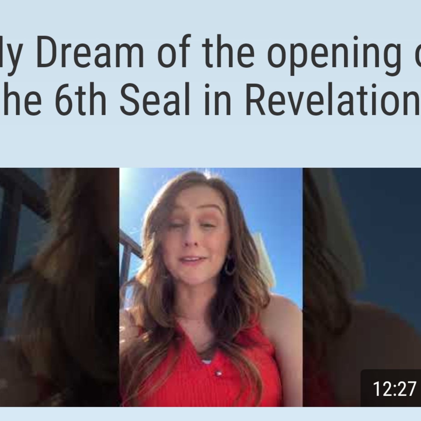 My Dream of the opening of the 6th Seal in Revelation episode artwork