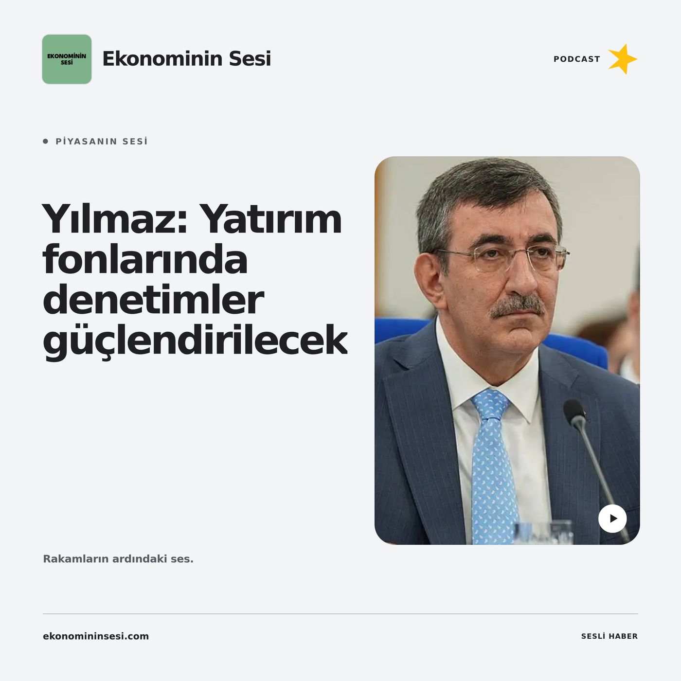 Yılmaz: Yatırım fonlarında denetimler güçlendirilecek