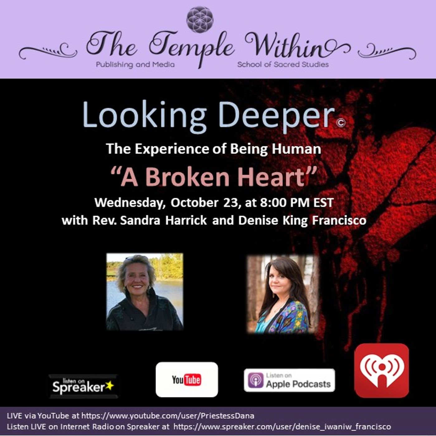 Dana and Sandy on Looking Deeper
