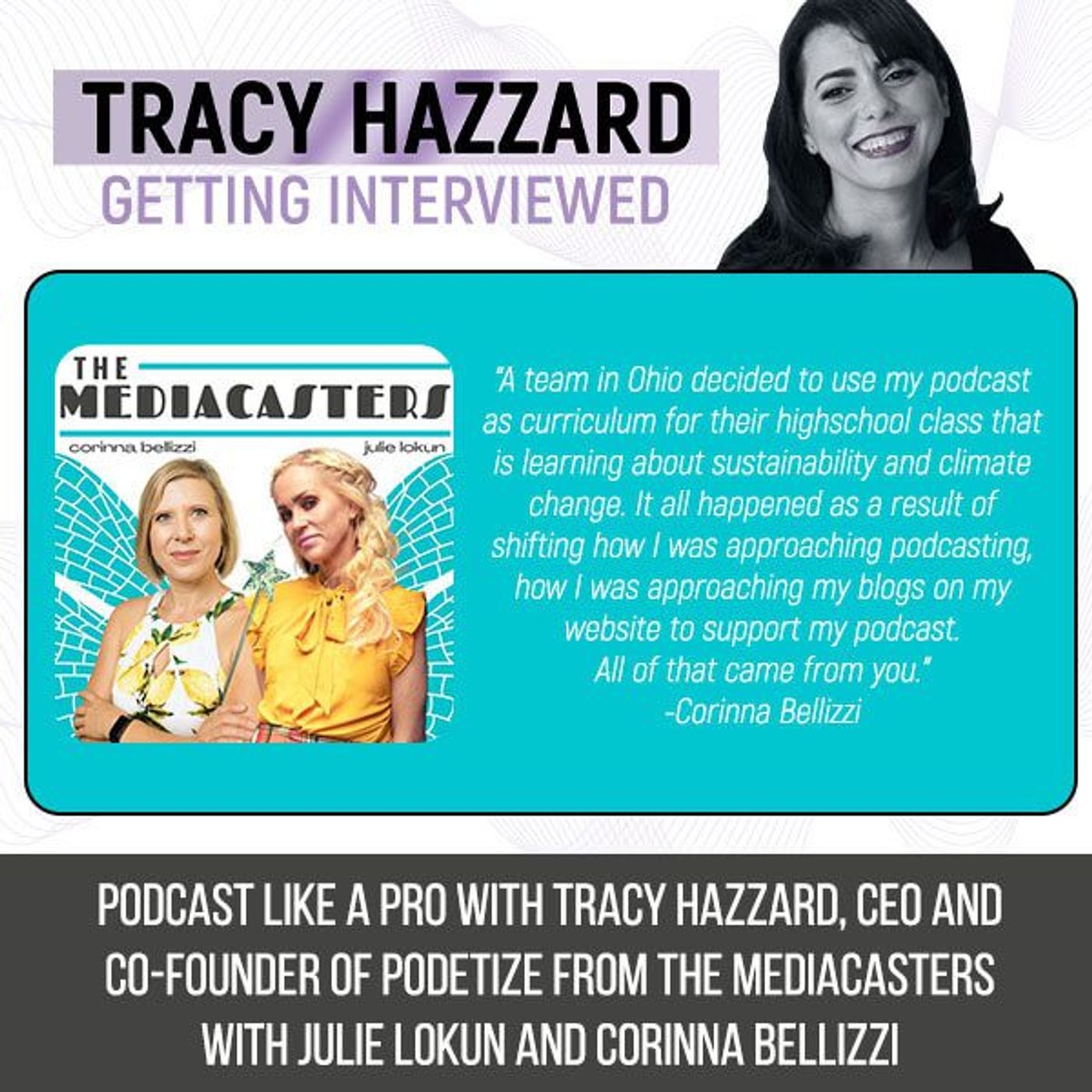 Tracy Hazzard Getting Interviewed