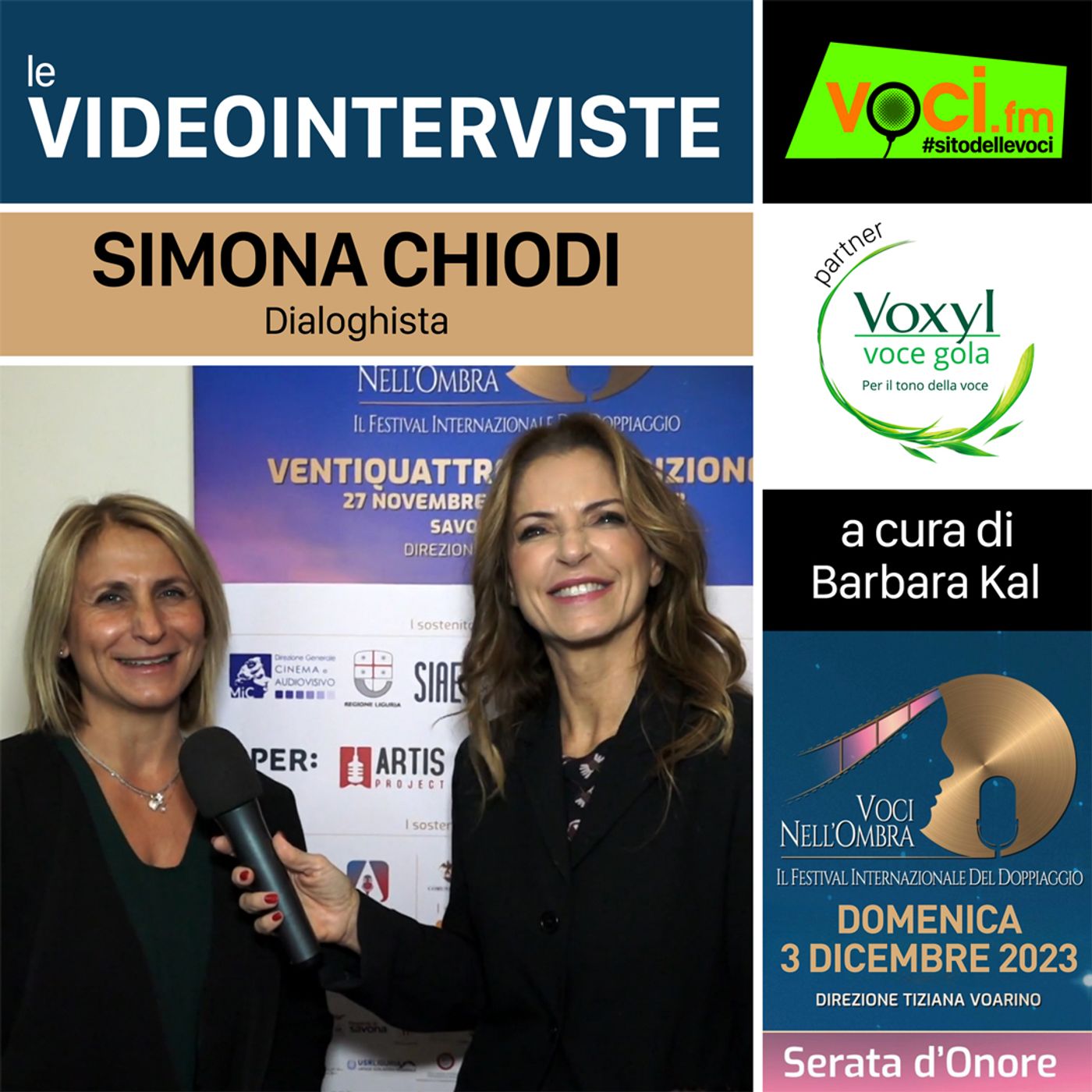 SIMONA CHIODI su VOCI.fm da "VOCI NELL'OMBRA 2023" - clicca play e ascolta l'intervista episode artwork