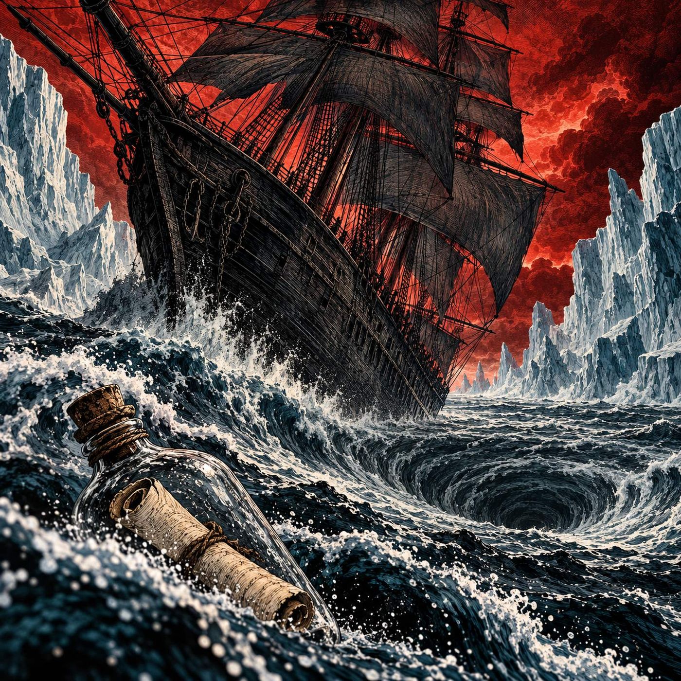 Manuscript Found in a Bottle by Edgar Allan Poe: Shipwreck & Supernatural Sea Horror