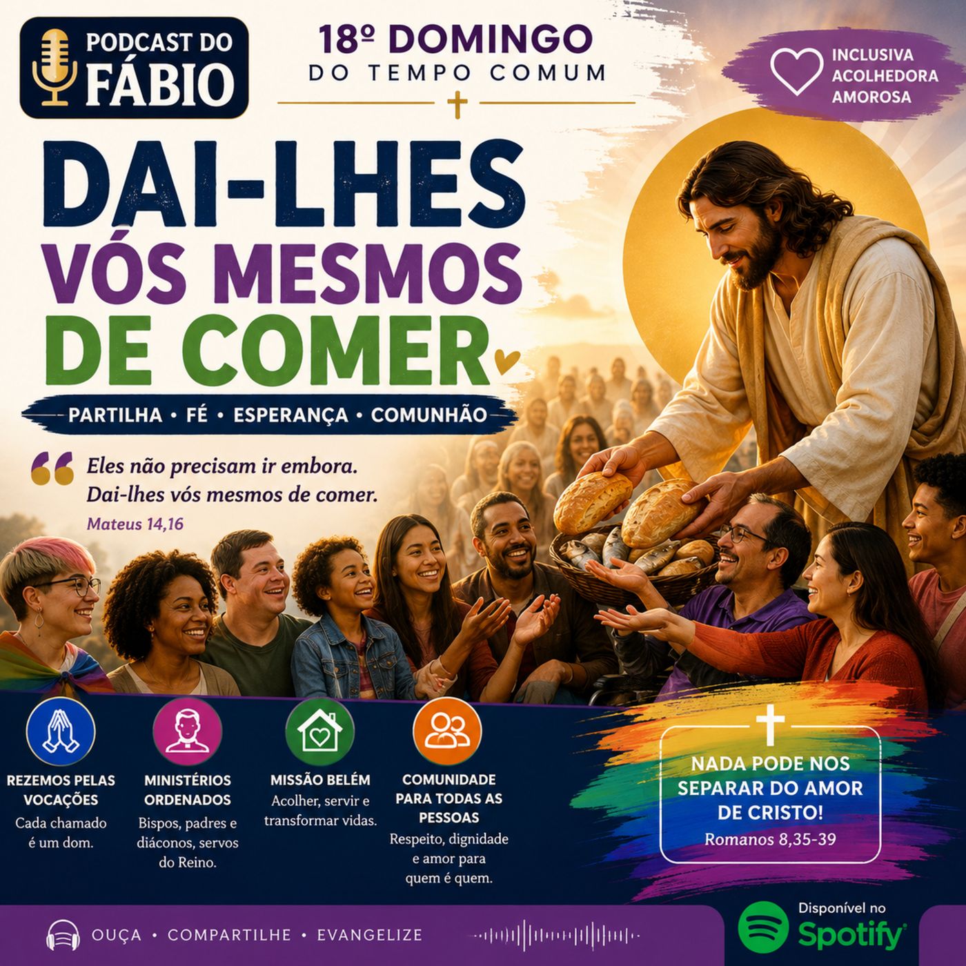 01 de Agosto de 2026 - 18. Domingo Comum - 18h