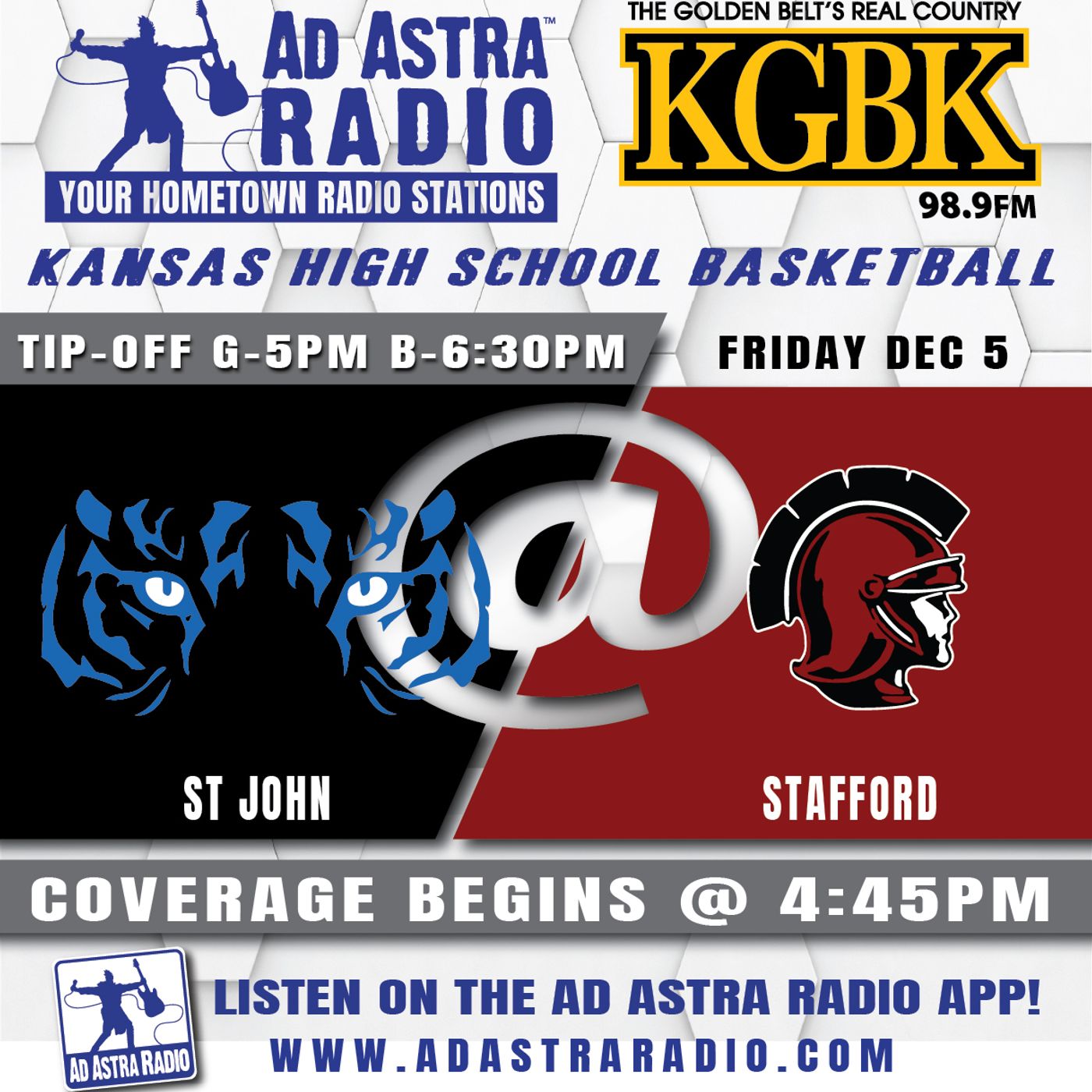 St John Tigers at Stafford Trojans High School Basketball (December 5, 2025) episode artwork