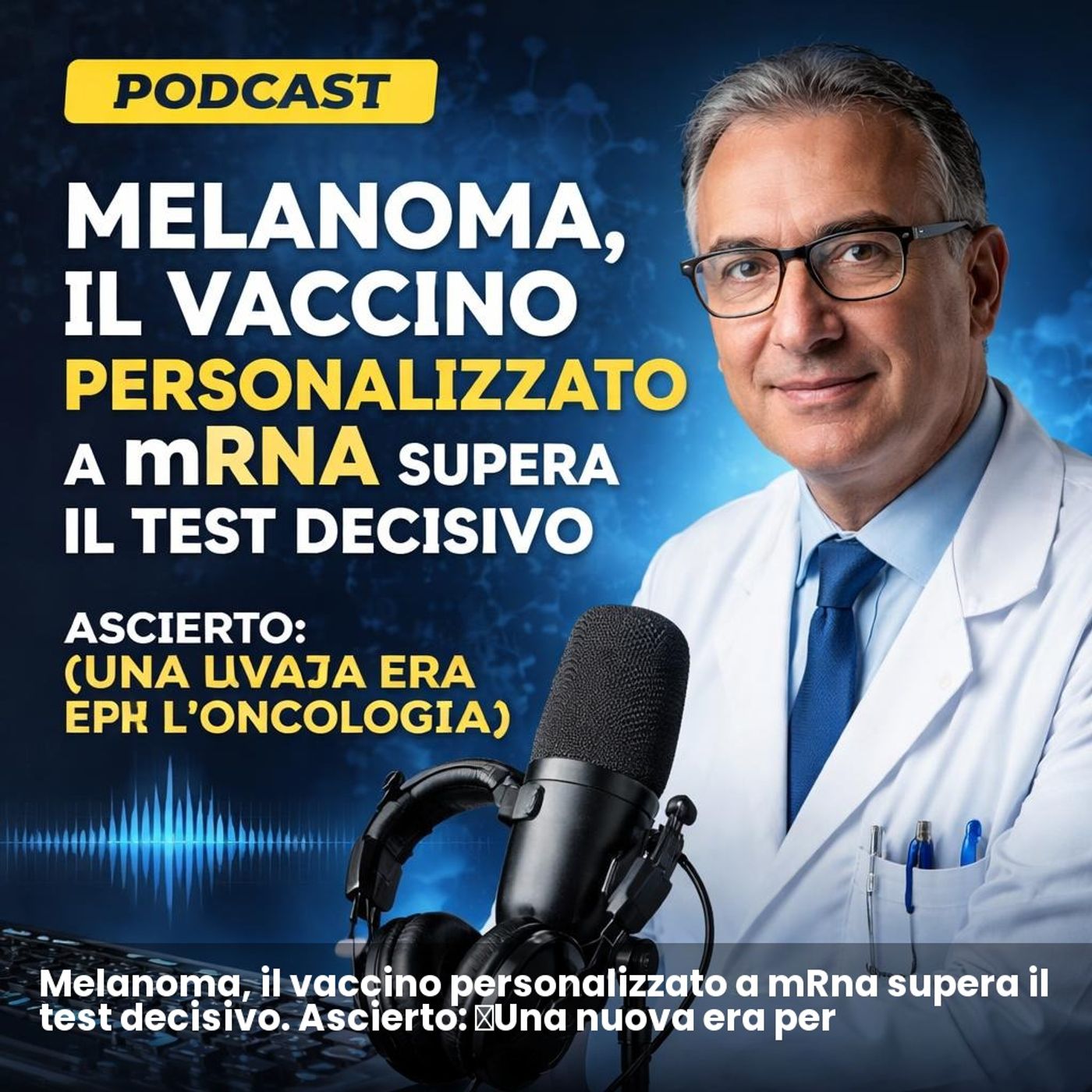 Melanoma, il vaccino personalizzato a mRna supera il test decisivo. Ascierto: «Una nuova era per l’oncologia» episode artwork