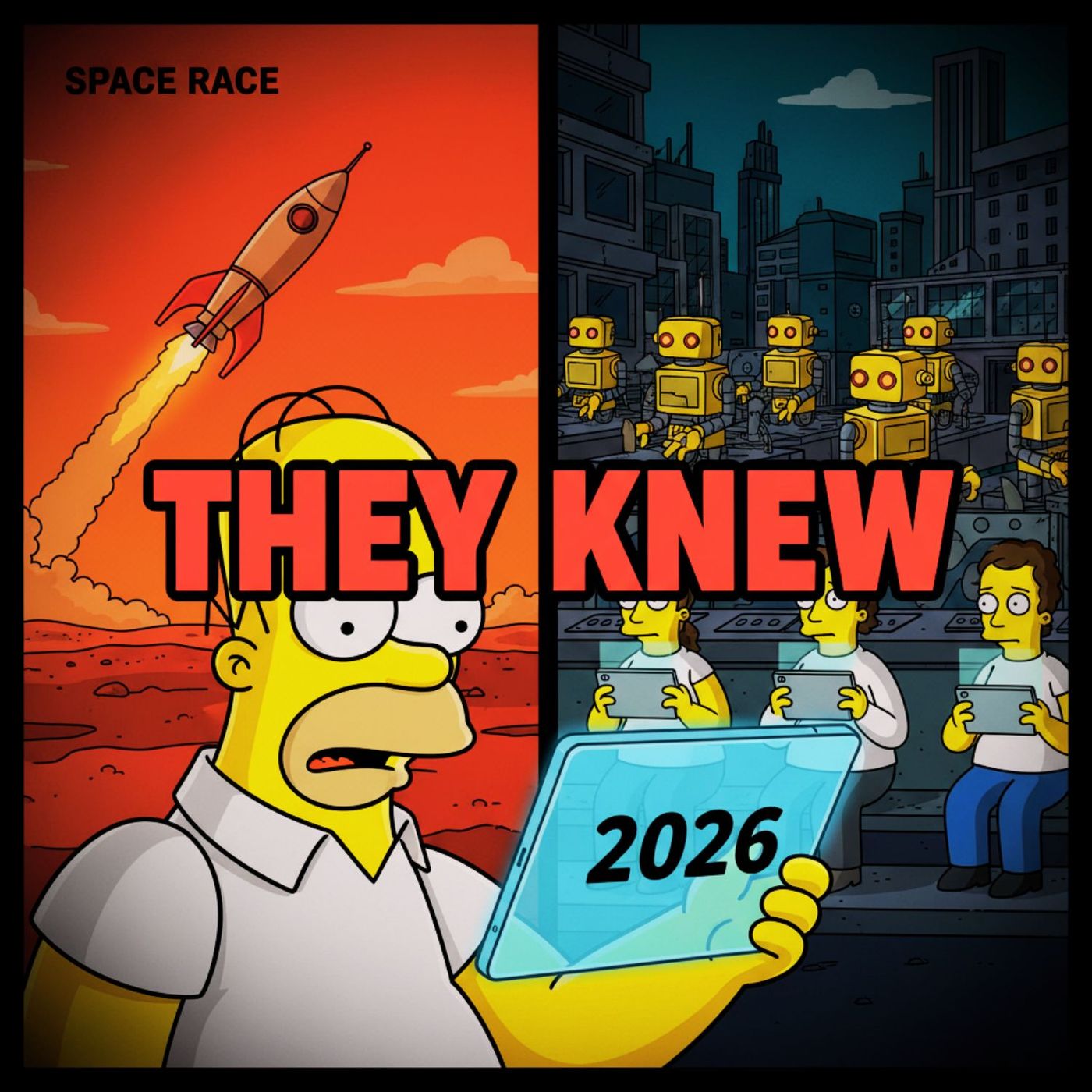 The Simpsons Warning for 2026: AI, Mars & The "Great Distraction"