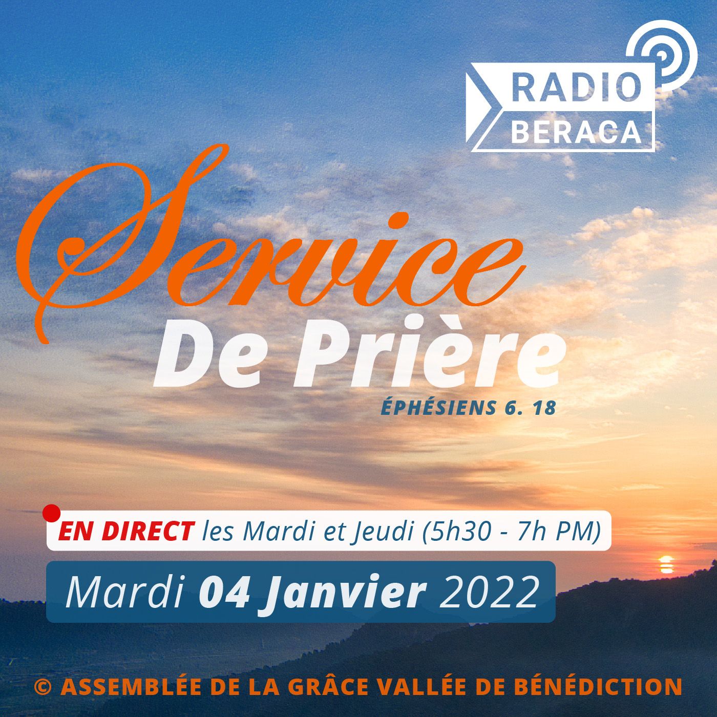 Mardi 04 Janvier 2022.- Service de prière episode artwork