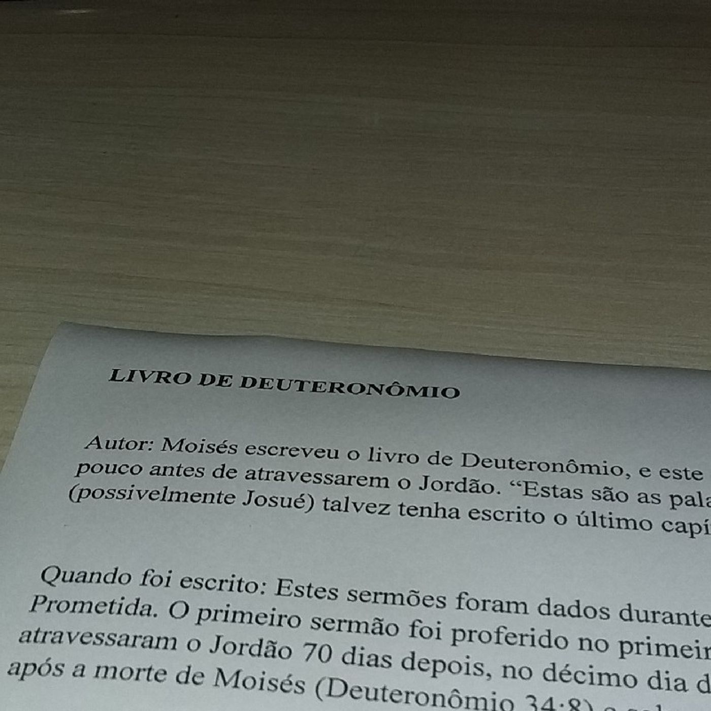 Esboço DEUTERONOMIO episode artwork