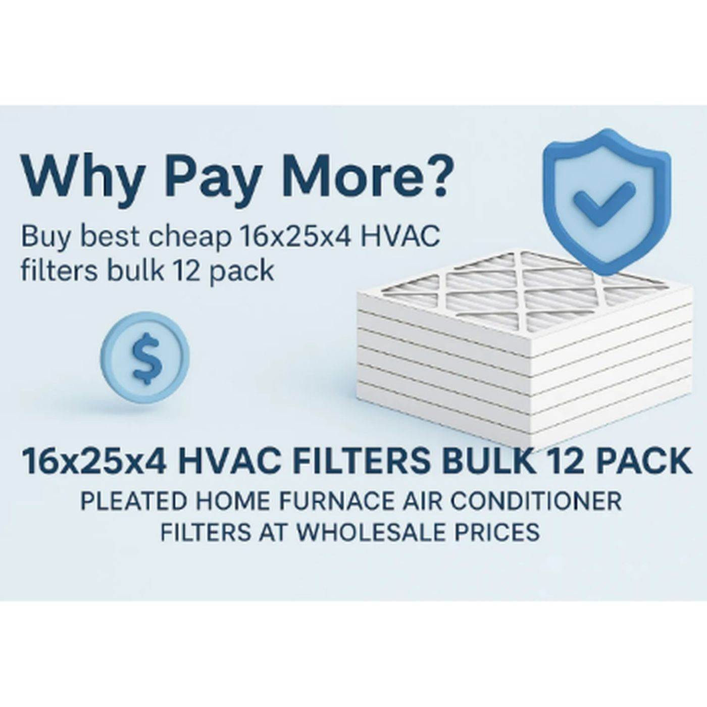 Why Pay More? Buy Best Cheap 16x25x4 HVAC Filters Bulk 12 Pack – Pleated Home Furnace Air Conditioner Filters at Wholesale Prices episode artwork