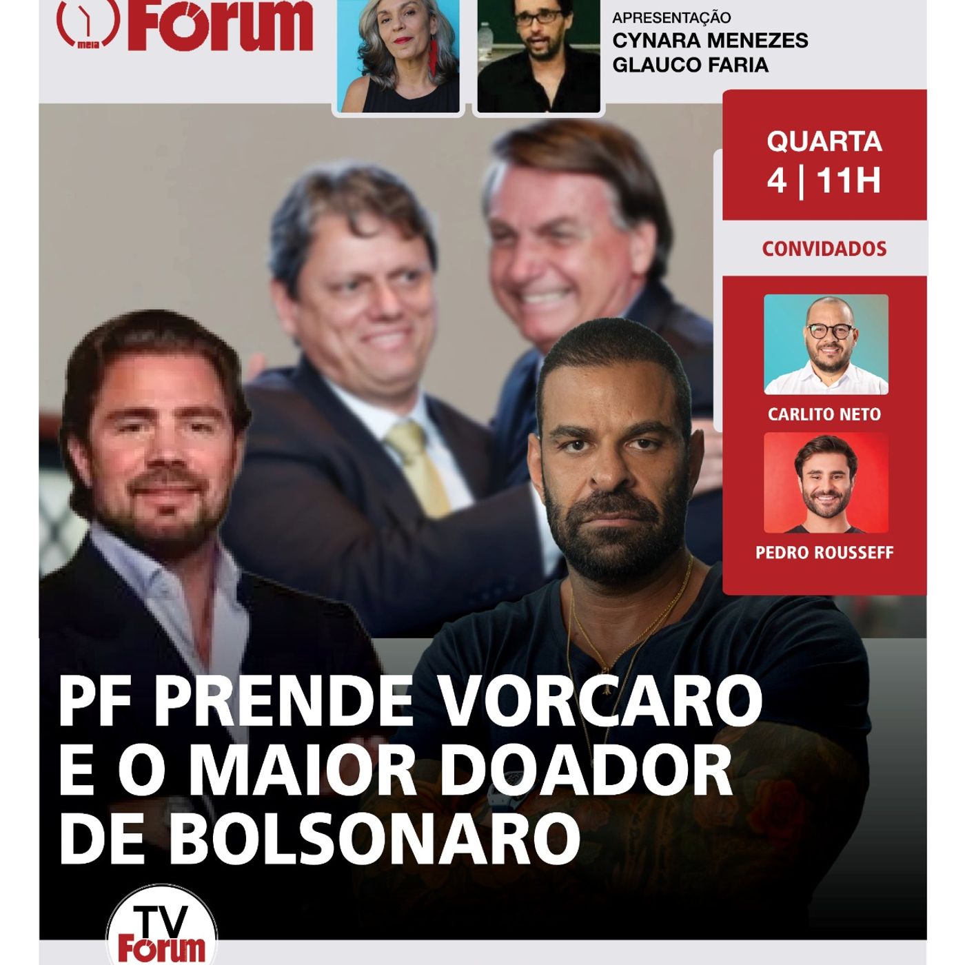 URGENTE: PF prende Vorcaro e Zettel, maior doador de Bolsonaro e Tarcísio | Fórum Onze e Meia | 4.3