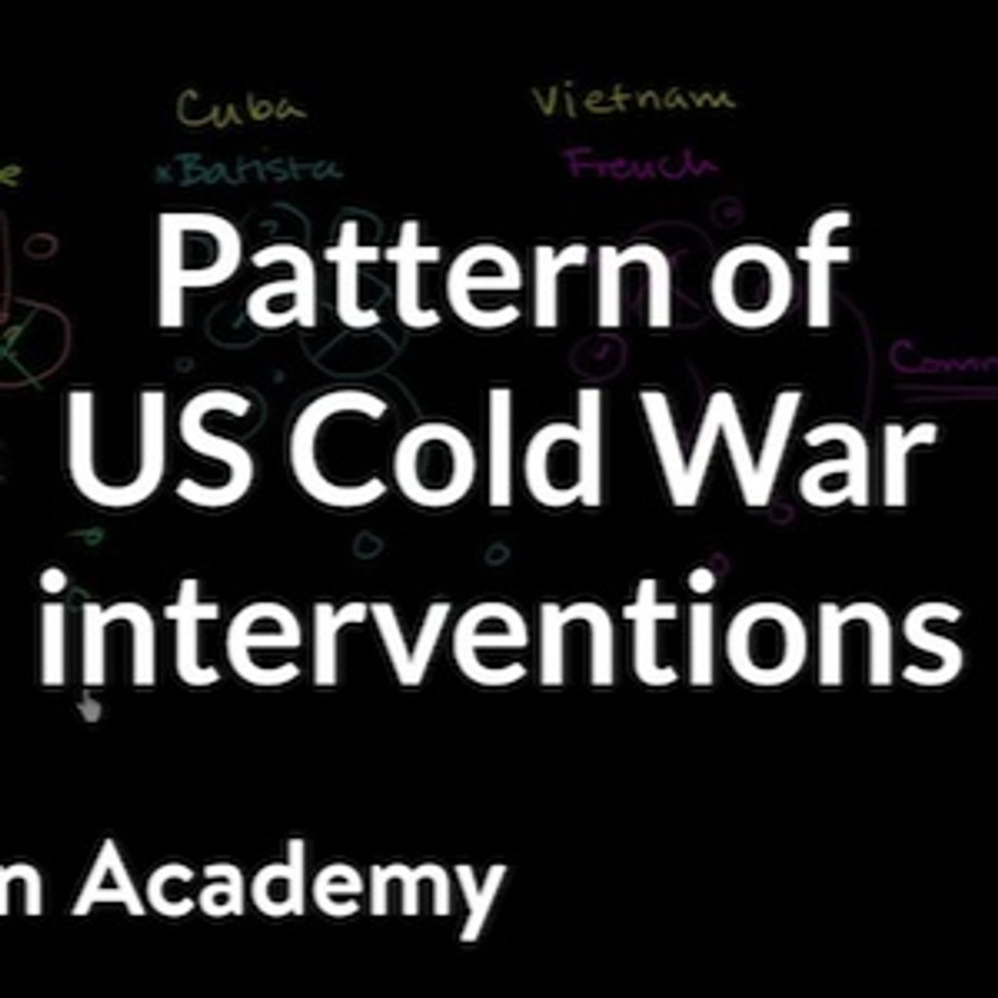 Pattern of US Cold War interventions  The 20th century