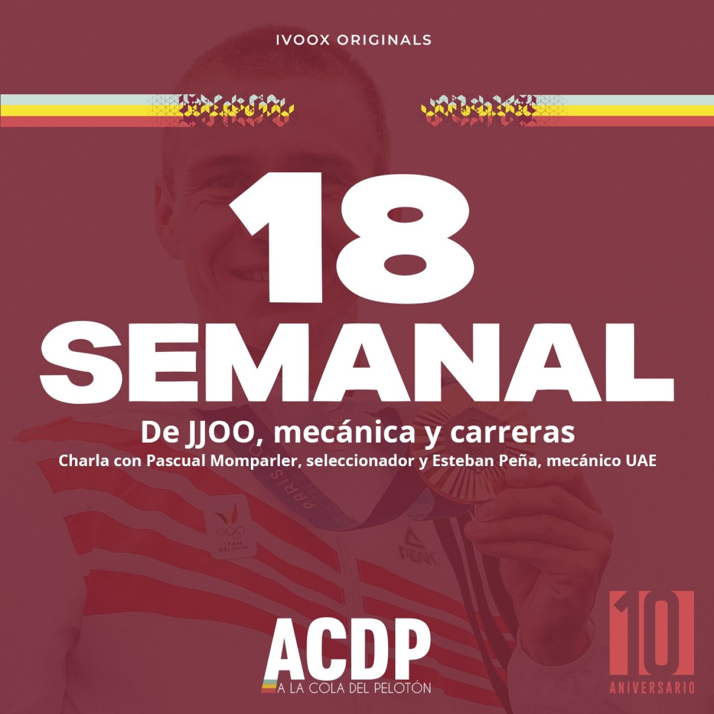 SEMANAL ACDP #18 | Los JJOO con Momparler | Charla Esteban Peña, mecánico de Pogacar | A la Cola del Pelotón episode artwork
