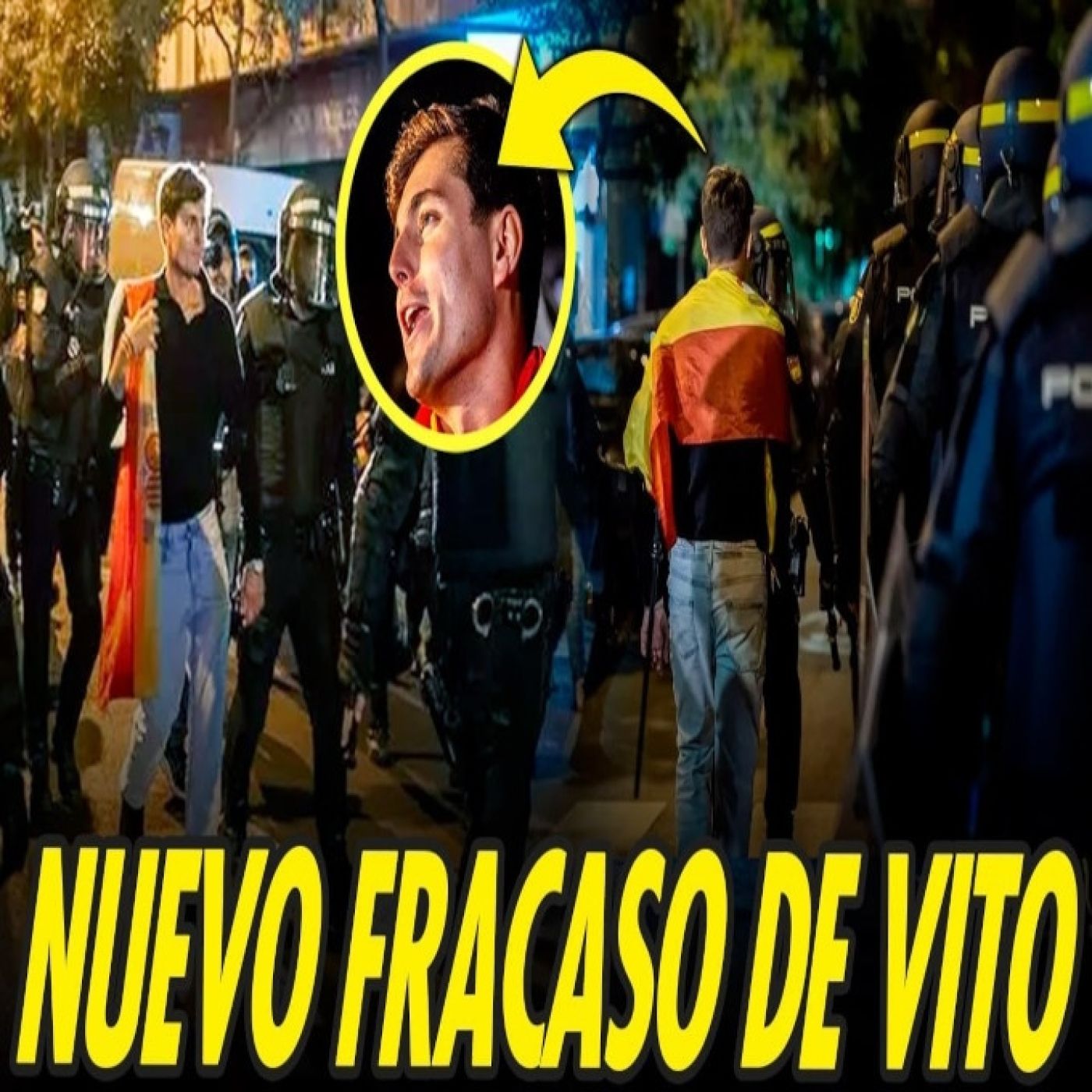 VITO QUILES EN ZARAGOZA: SE REPITE EL RIDÍCULO CON POLICÍA Y MATONES NE0N4Z1S