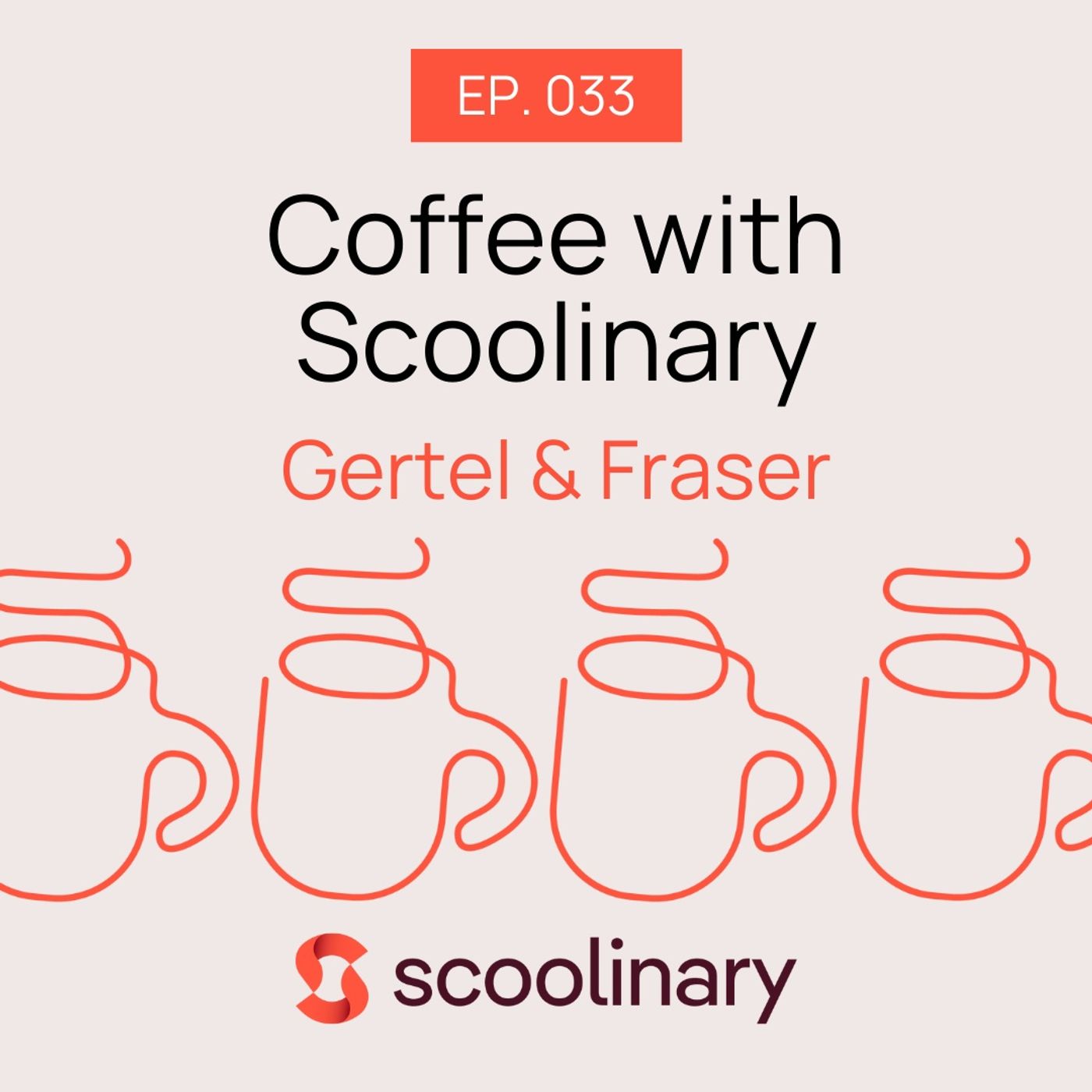 33. Coffee with Gertel & Fraser — How to properly plate a dish: first start with the plate