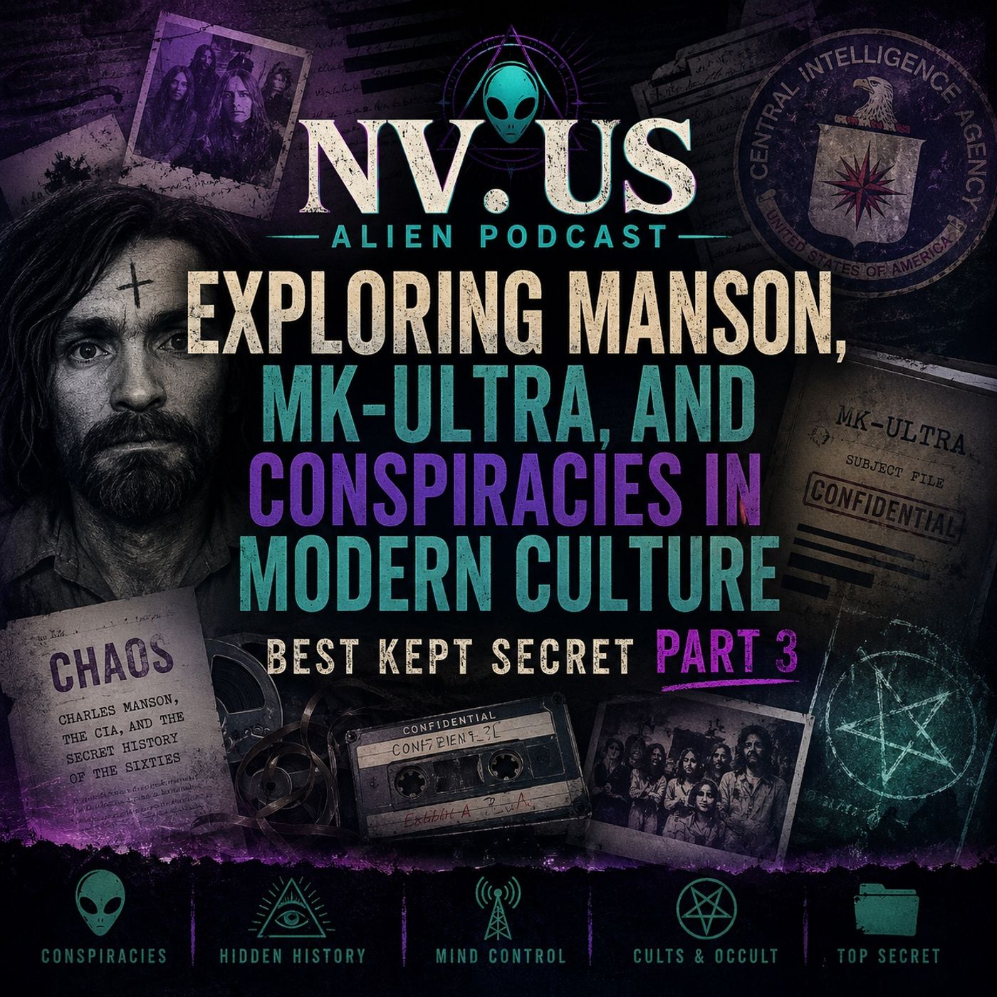 Best Kept Secret Part 3: Charles Manson, MKUltra & the Conspiracy Culture of the 1960s episode artwork