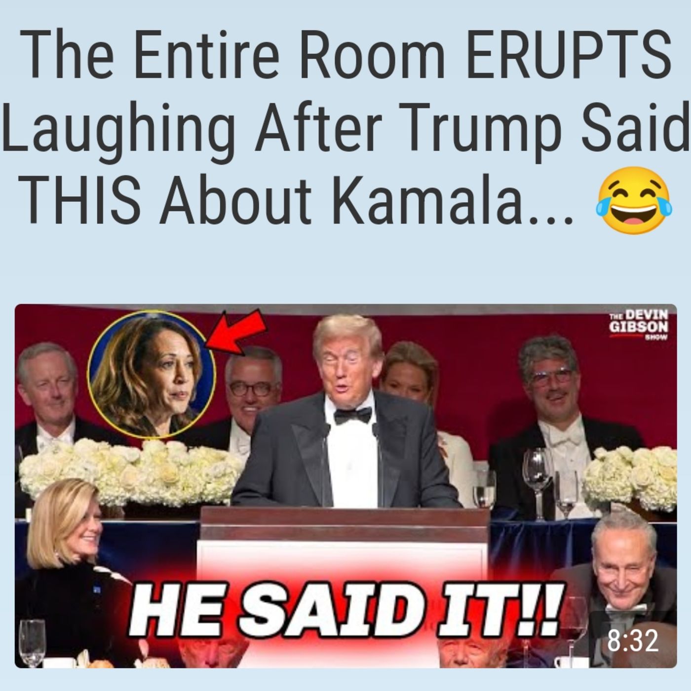 The Entire Room ERUPTS Laughing After Trump Said THIS About Kamala... 😂 episode artwork