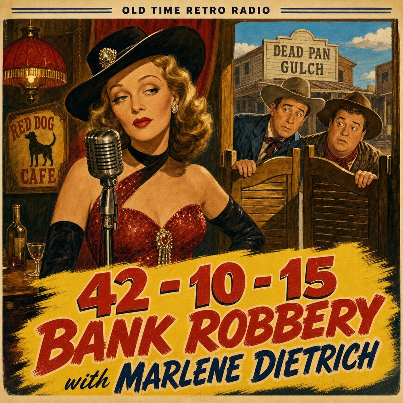 Abbott and Costello - "42 - 10 - 15 Bank Robbery with Marlene Dietrich" (1942) episode artwork