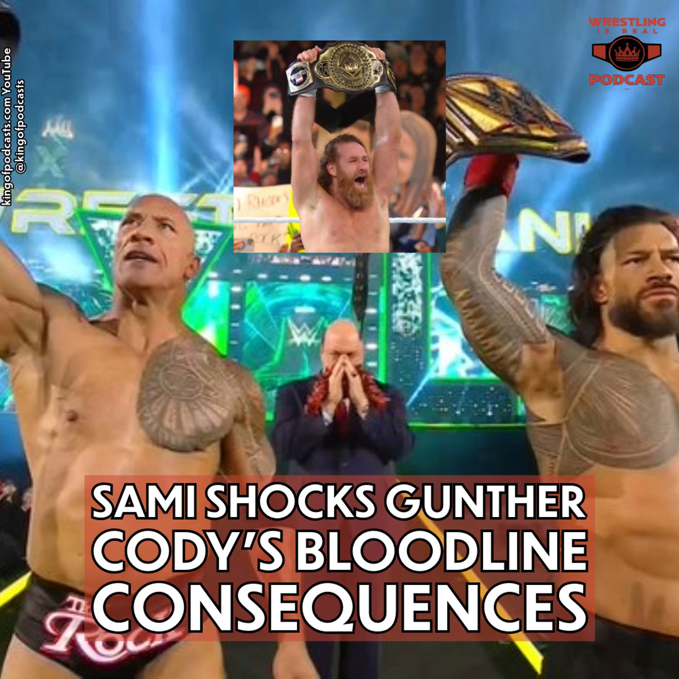 Sami Shocks Gunther; Cody's Bloodline Consequences | WrestleMania XL Night 1 (ep.838)
