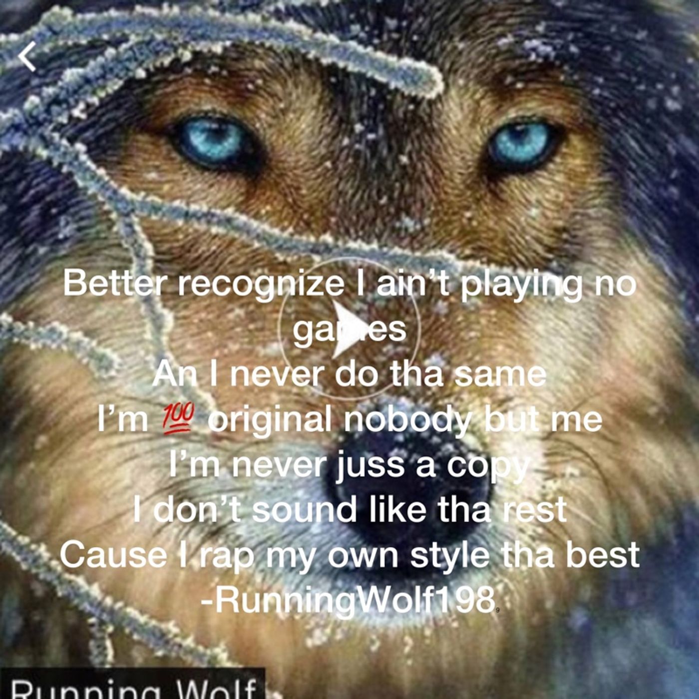 RunningWolf\'s show