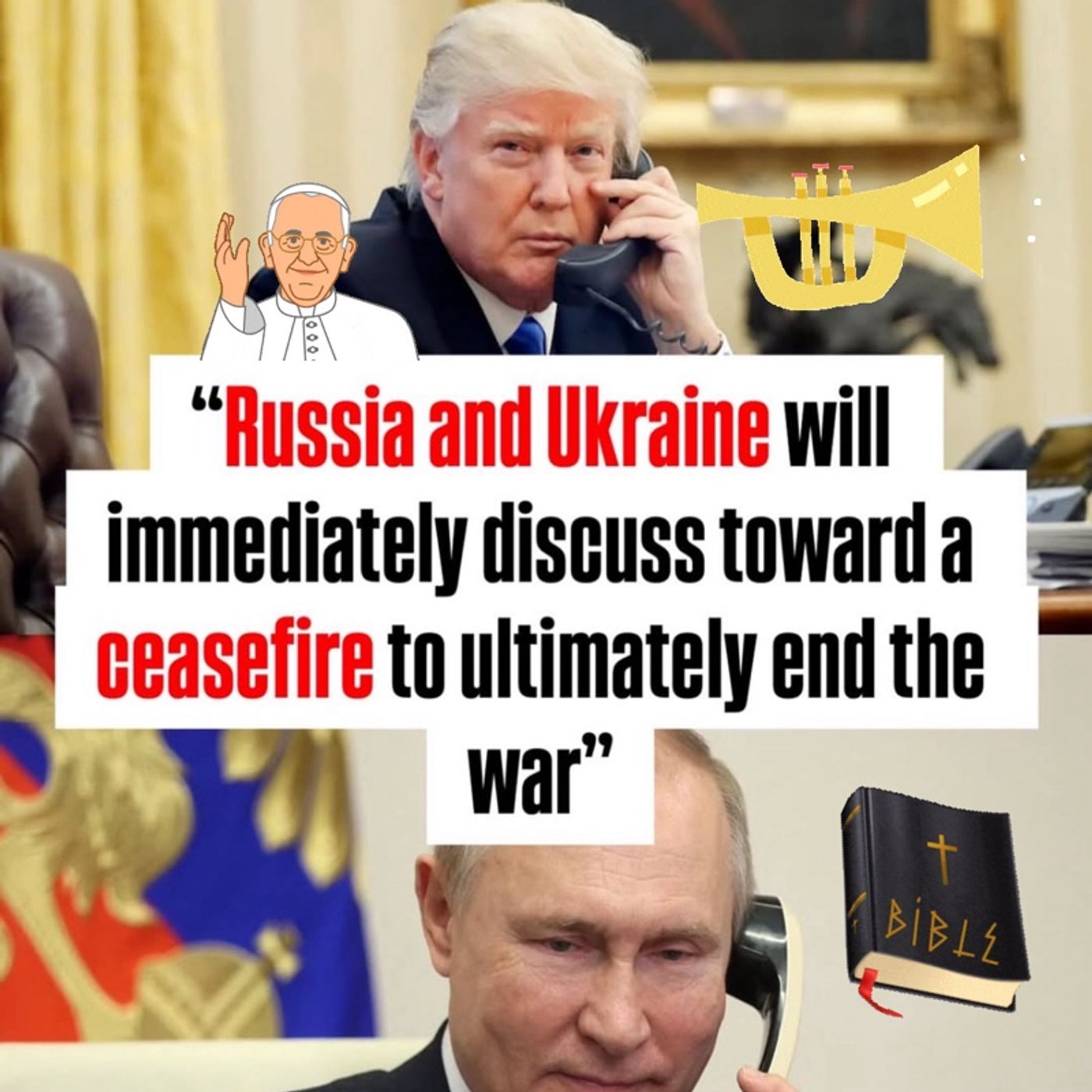Trump & Putin (2 hour PEACE & SAFETY talk went well!?)