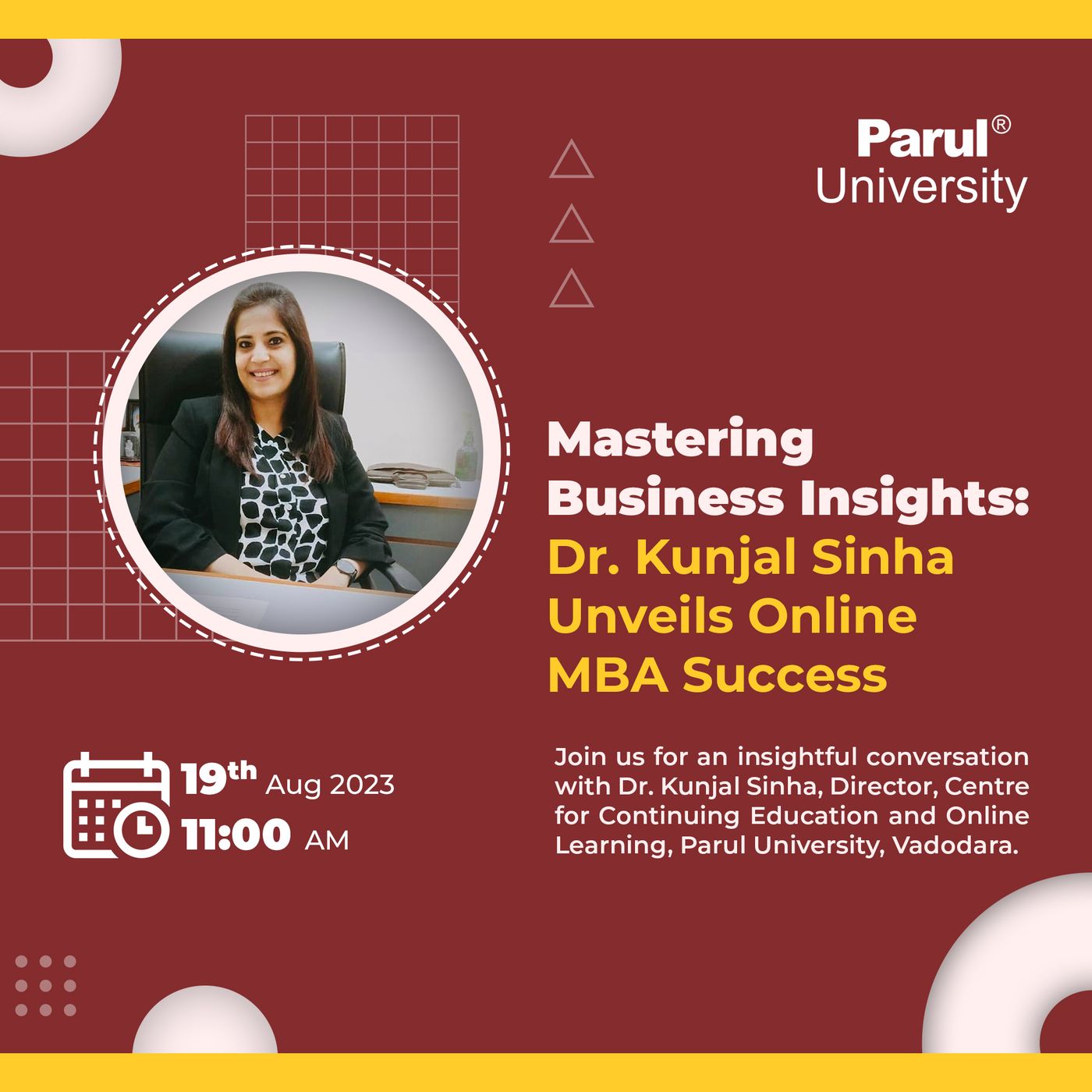 Mastering Business Insights: Dr. Kunjal Sinha Unveils Online MBA Success