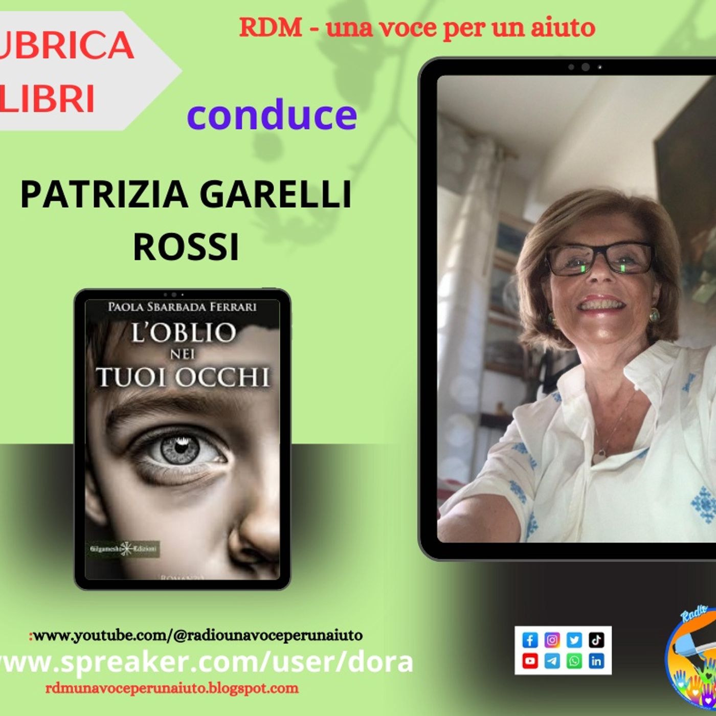 RUBRICA LIBRI:  L'oblio nei tuoi occhi di  Paola Sbarbada Ferrari episode artwork