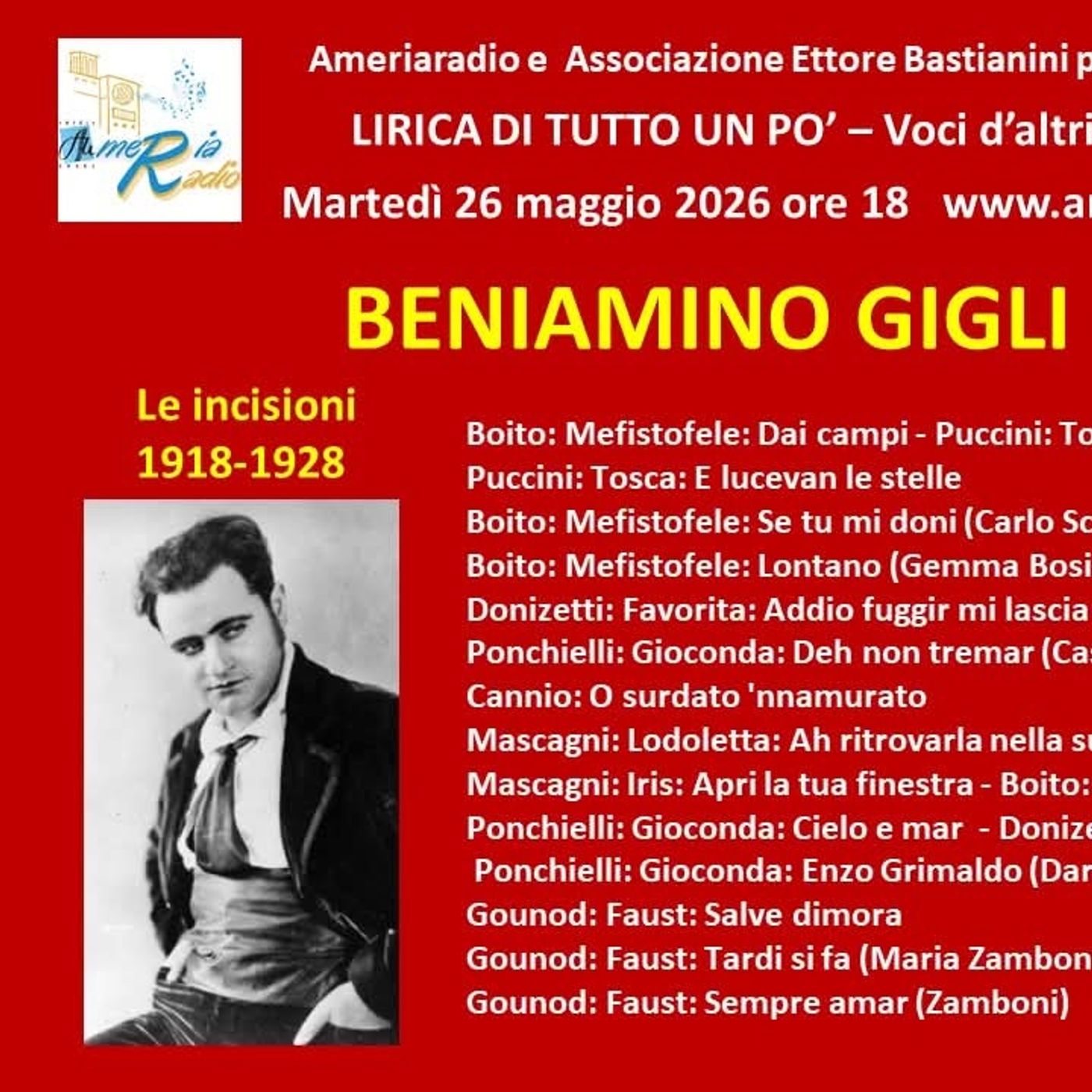 Lirica di tutto un po' - Beniamino Gigli prima puntata episode artwork