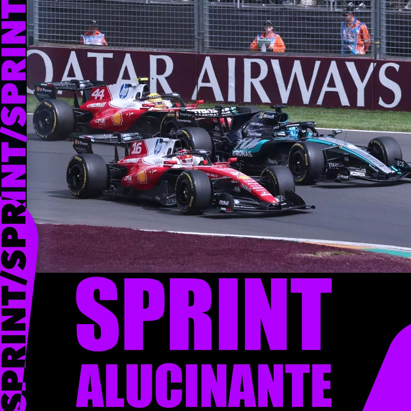 Russell vence sprint insana e Leclerc supera Hamilton! Max é 9º e Bortoleto 13º. Felipe Motta debate episode artwork