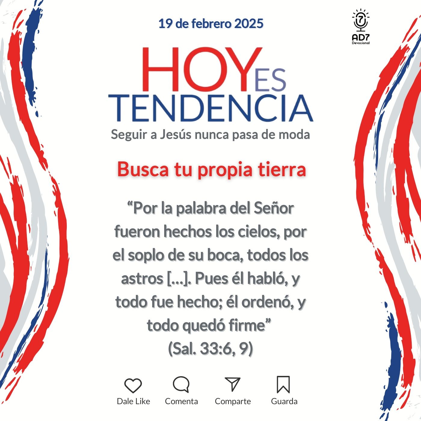 Busca tu propia tierra ~ Devocional de Jóvenes ~ 19 de febrero 2025
