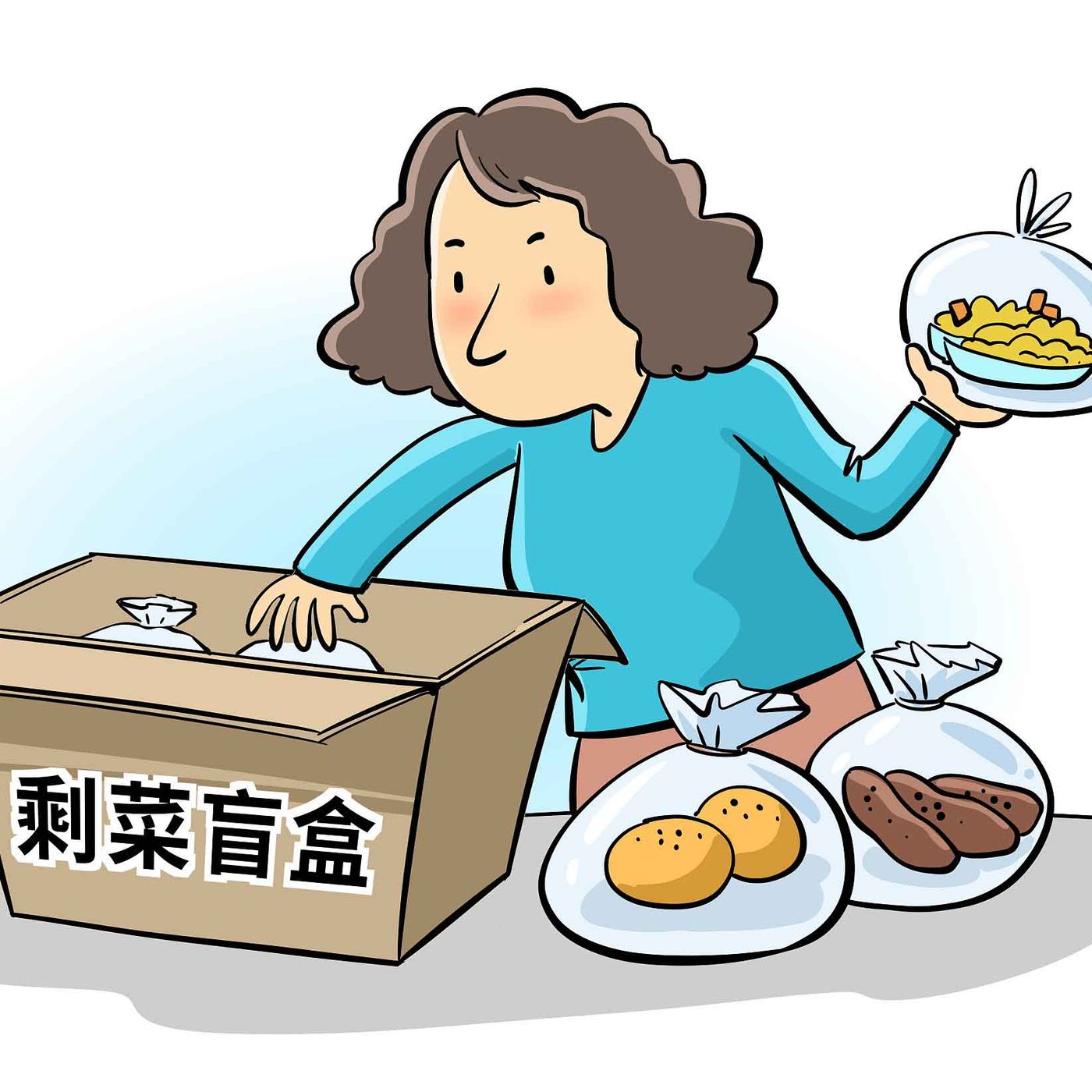 Shanghai's leftover food blind boxes serve up sustainability