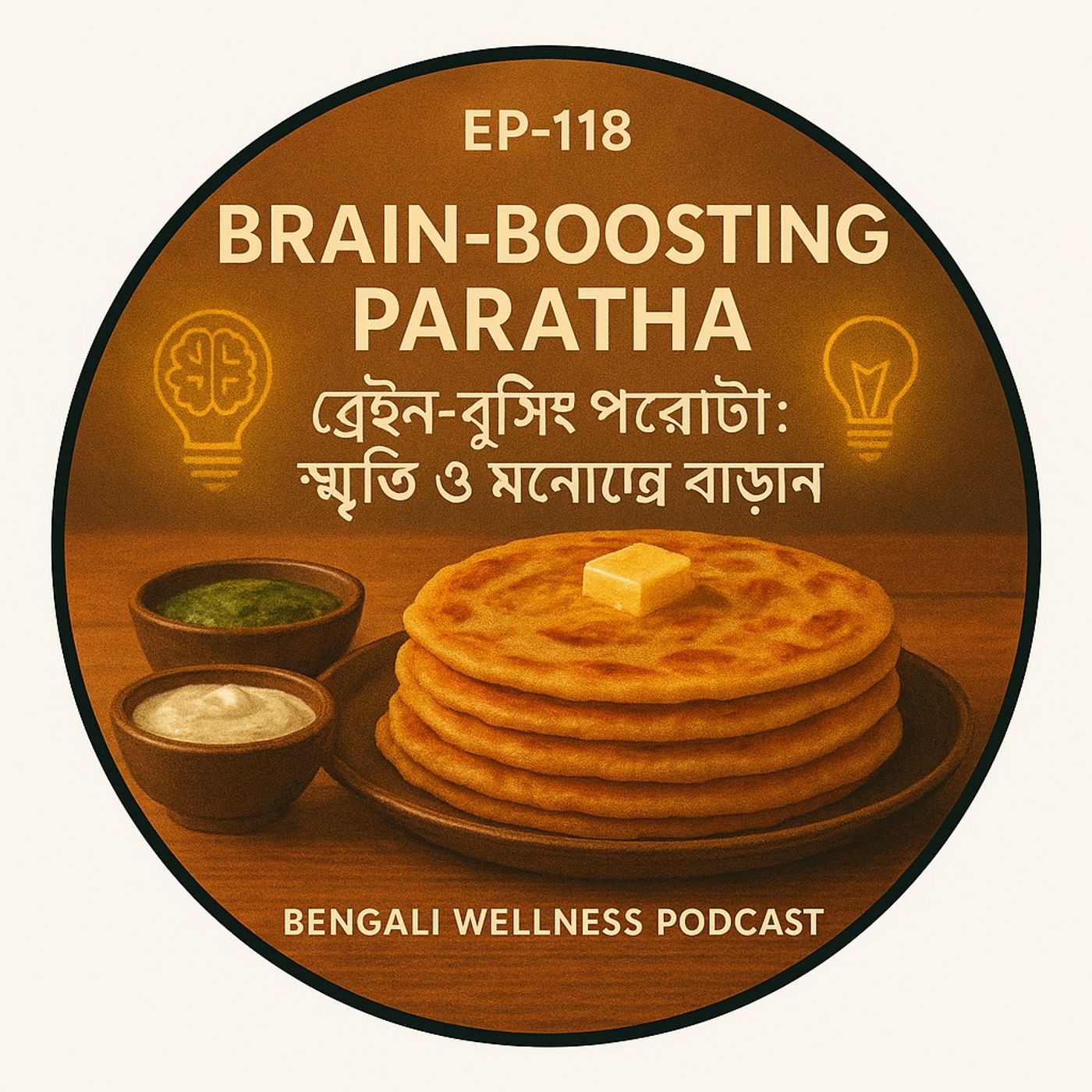 EP-118|Brain-Boosting Paratha: Boost Memory & Focus |  ব্রেইন-বুস্টিং পরোটা: স্মৃতি ও মনোযোগ বাড়ান  Bengali Wellness Podcast episode artwork
