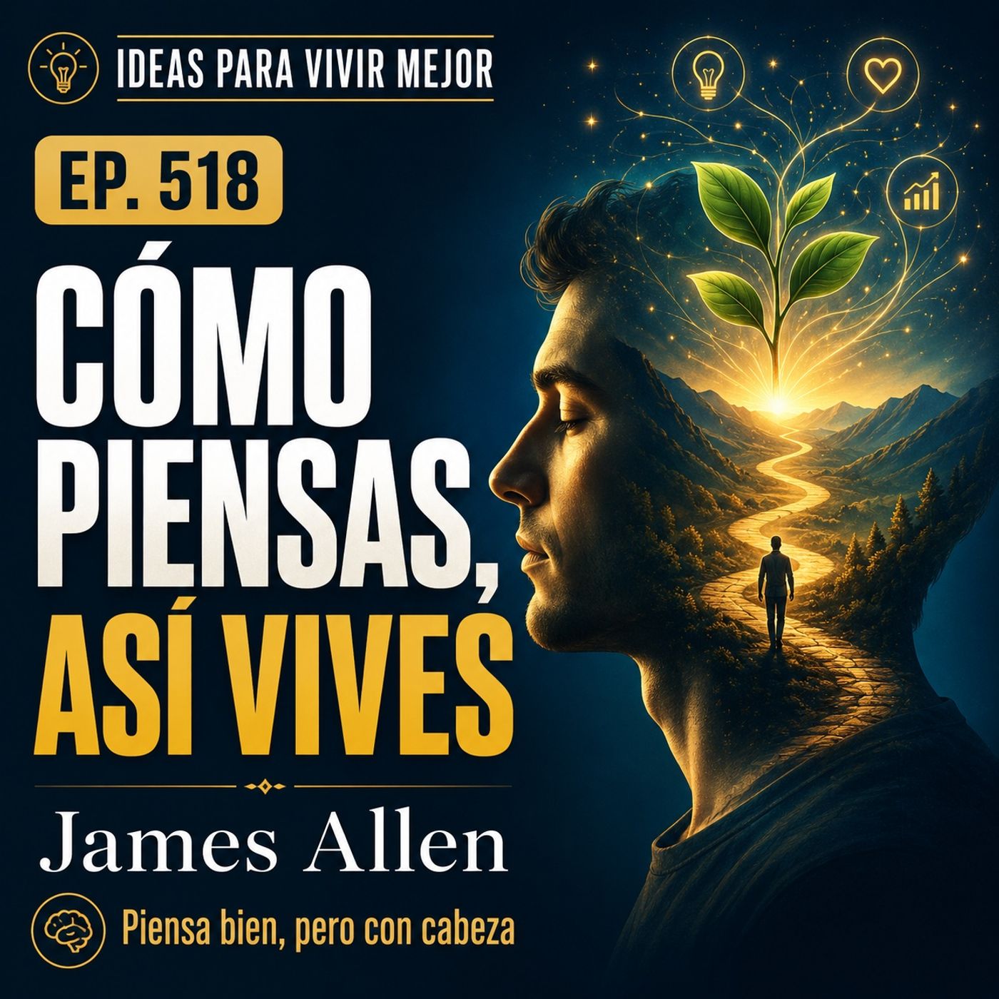 518 — "Como el hombre piensa, así es su vida": el clásico del poder del pensamiento (leído con cabeza)