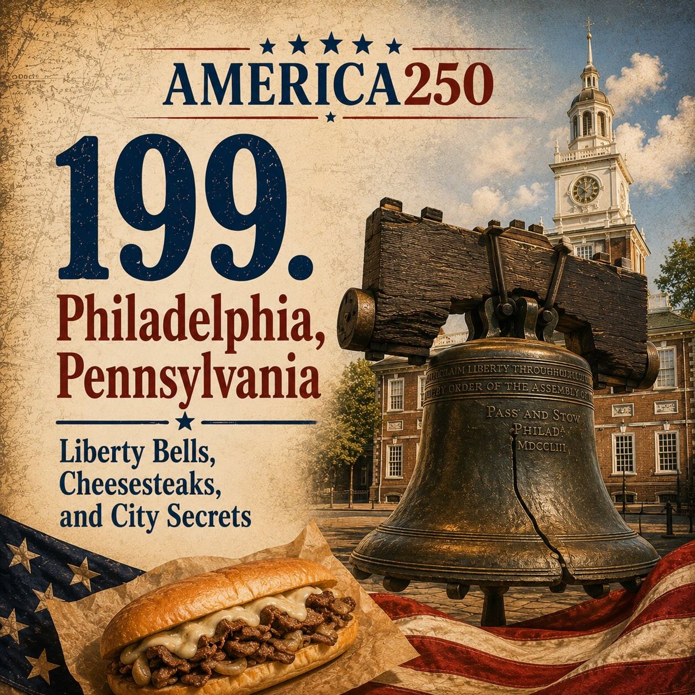 199. Philadelphia, Pennsylvania - Liberty Bells, Cheesesteaks, and City Secrets episode artwork