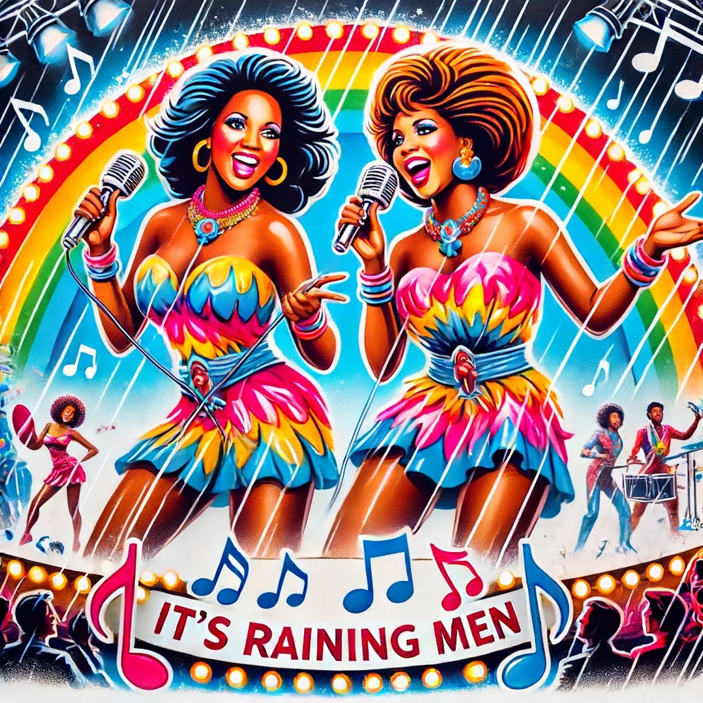 "It's raining men! Hallelujah! It's raining men! Every specimen!" episode artwork