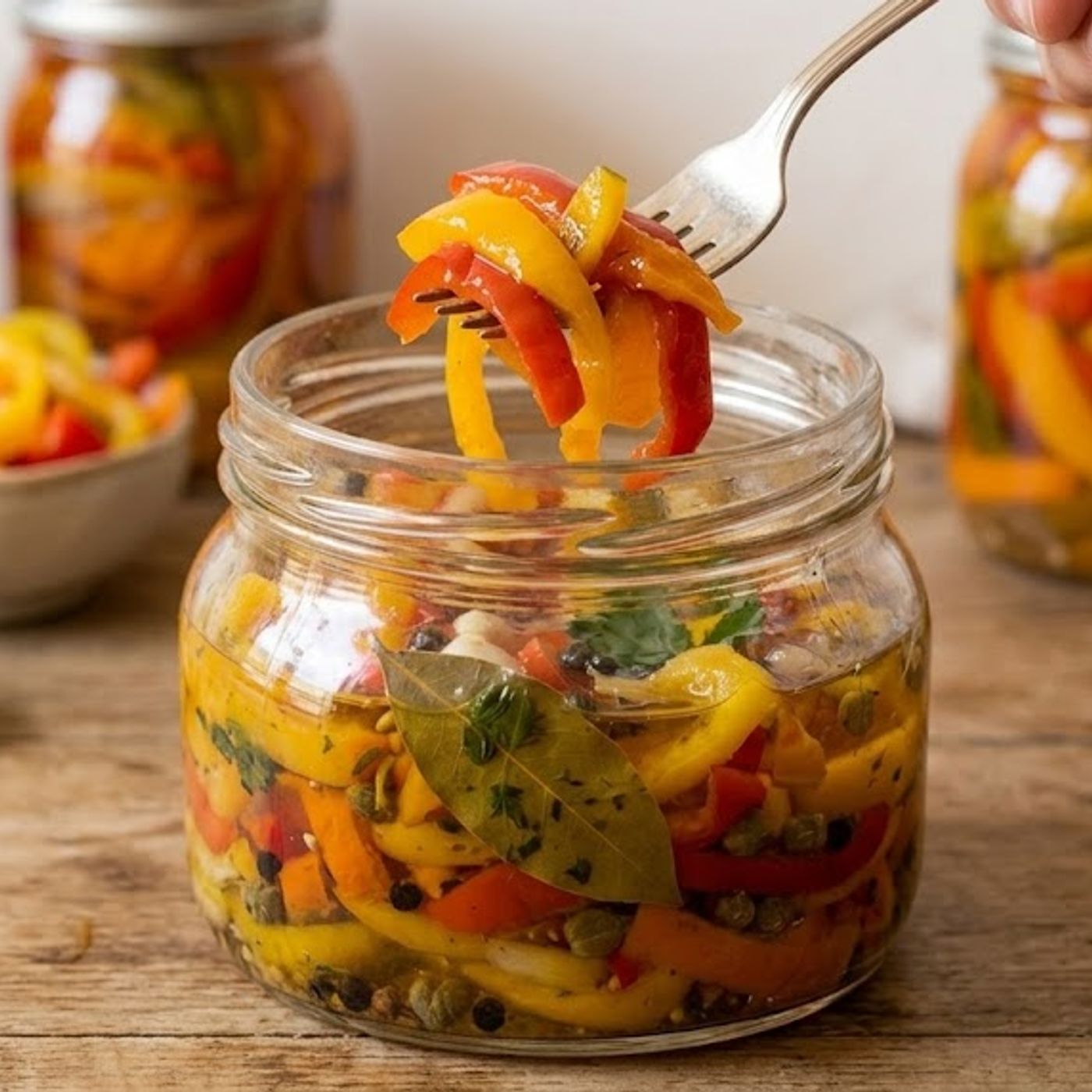 Conserva peperoni in agrodolce: come farli croccanti e perfetti per tutto l'anno. episode artwork