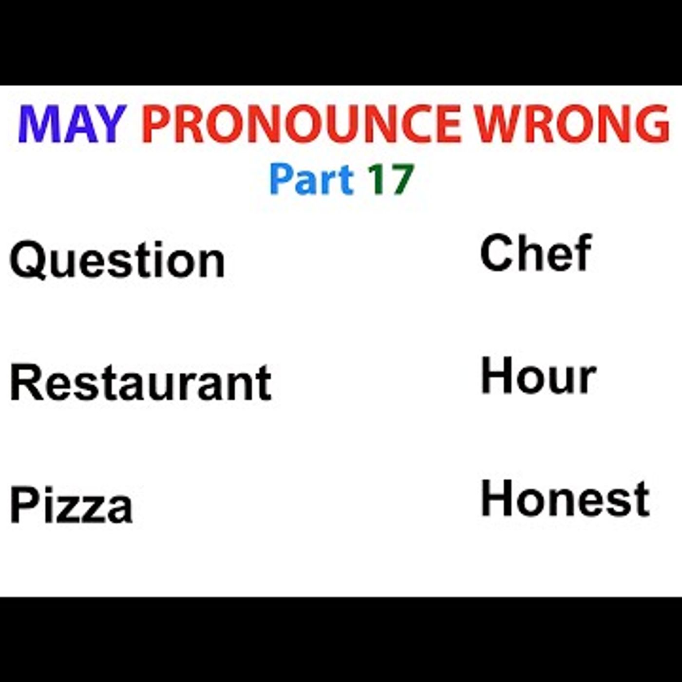 02. English Words You May Pronounce Wrong part 17