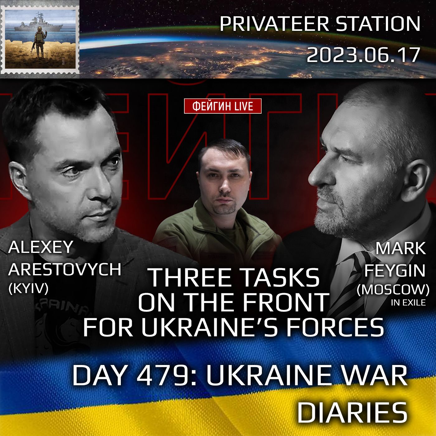 cover of episode War Day 479: Ukraine War Chronicles with Alexey Arestovych & Mark Feygin