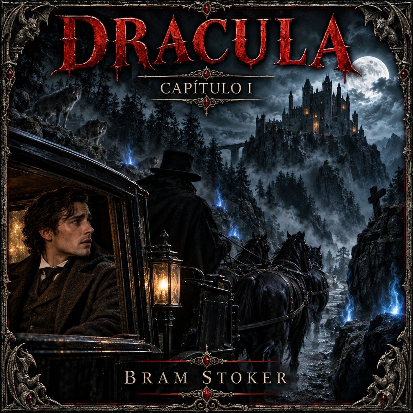 Drácula de Bram Stoker 🧛 Capítulo 1 | Audiolibro en español | Terror gótico | Grandes Clásicos