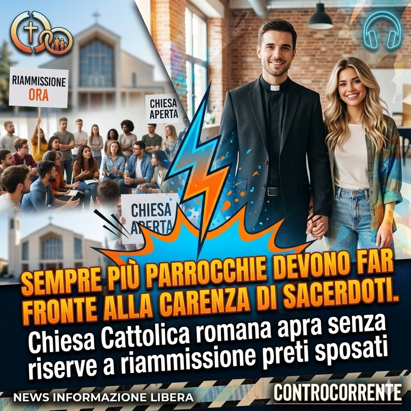 Sempre più parrocchie devono far fronte alla carenza di sacerdoti. Chiesa Cattolica romana apra senza riserve a riammissione preti sposati episode artwork