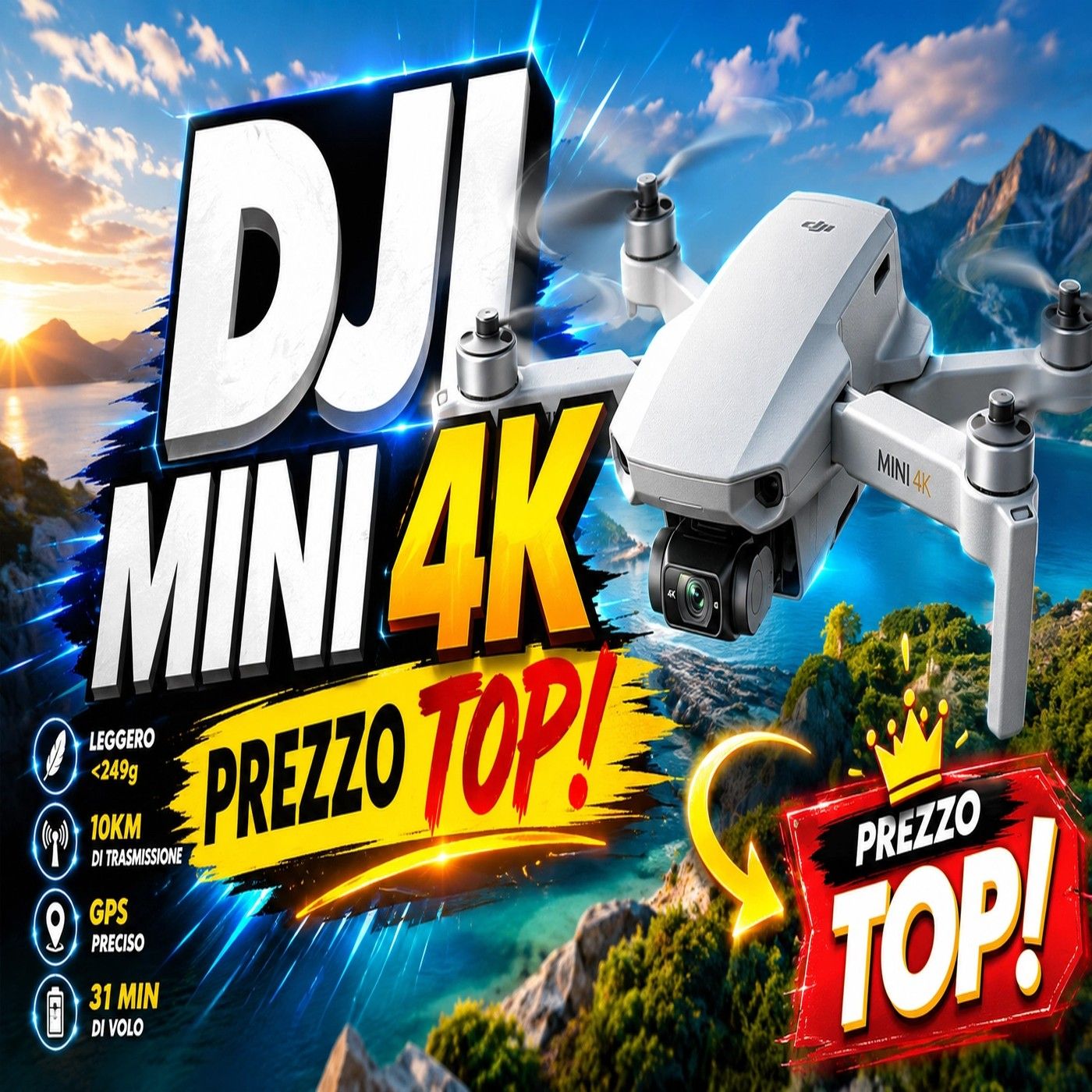 DJI Mini 4K in offerta anticipata Prime Day_ drone 4K a 189 euro episode artwork