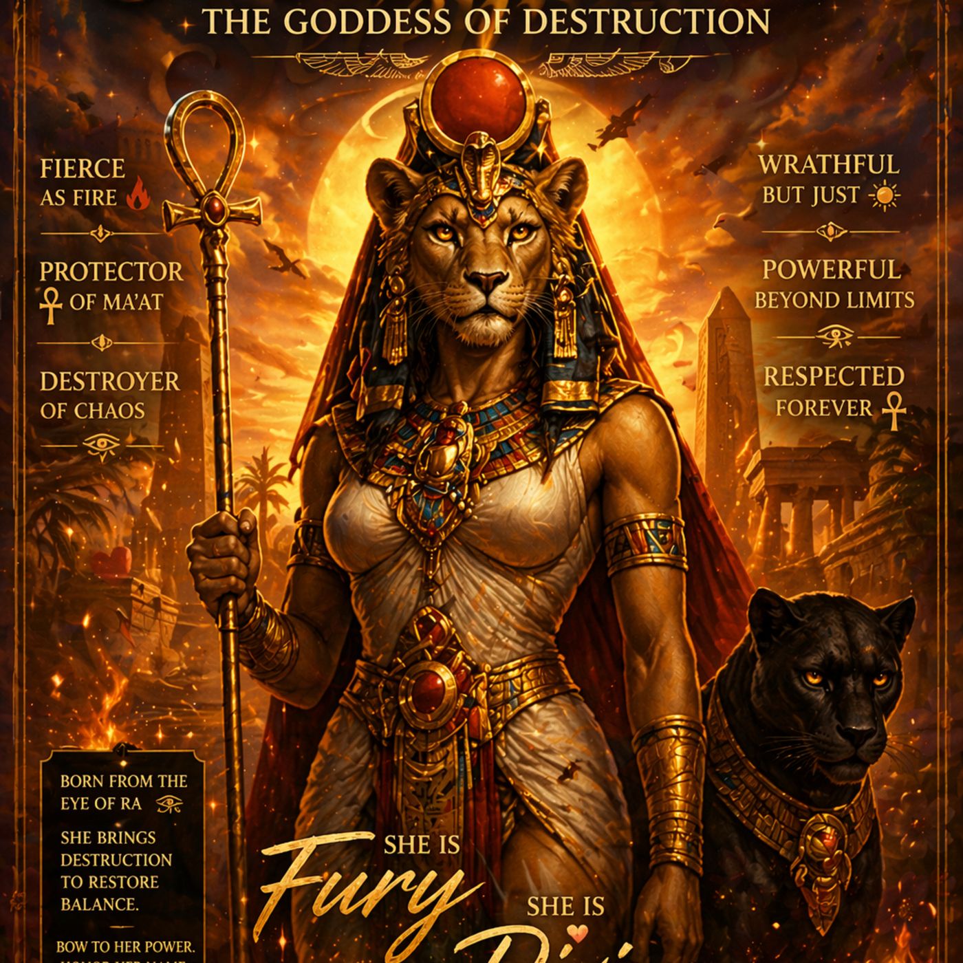 EPISODE 53: Sekhmet the goddess of destruction from egyptian Mythology. episode artwork
