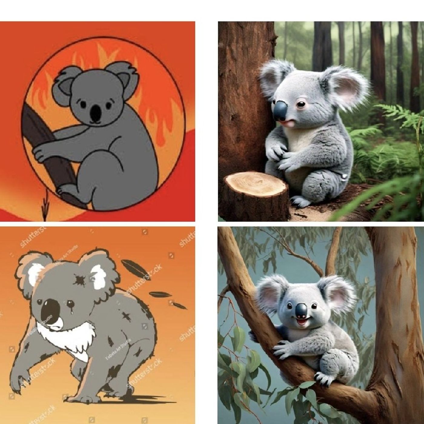 Cesia exponiendo sobre los Koalas episode artwork
