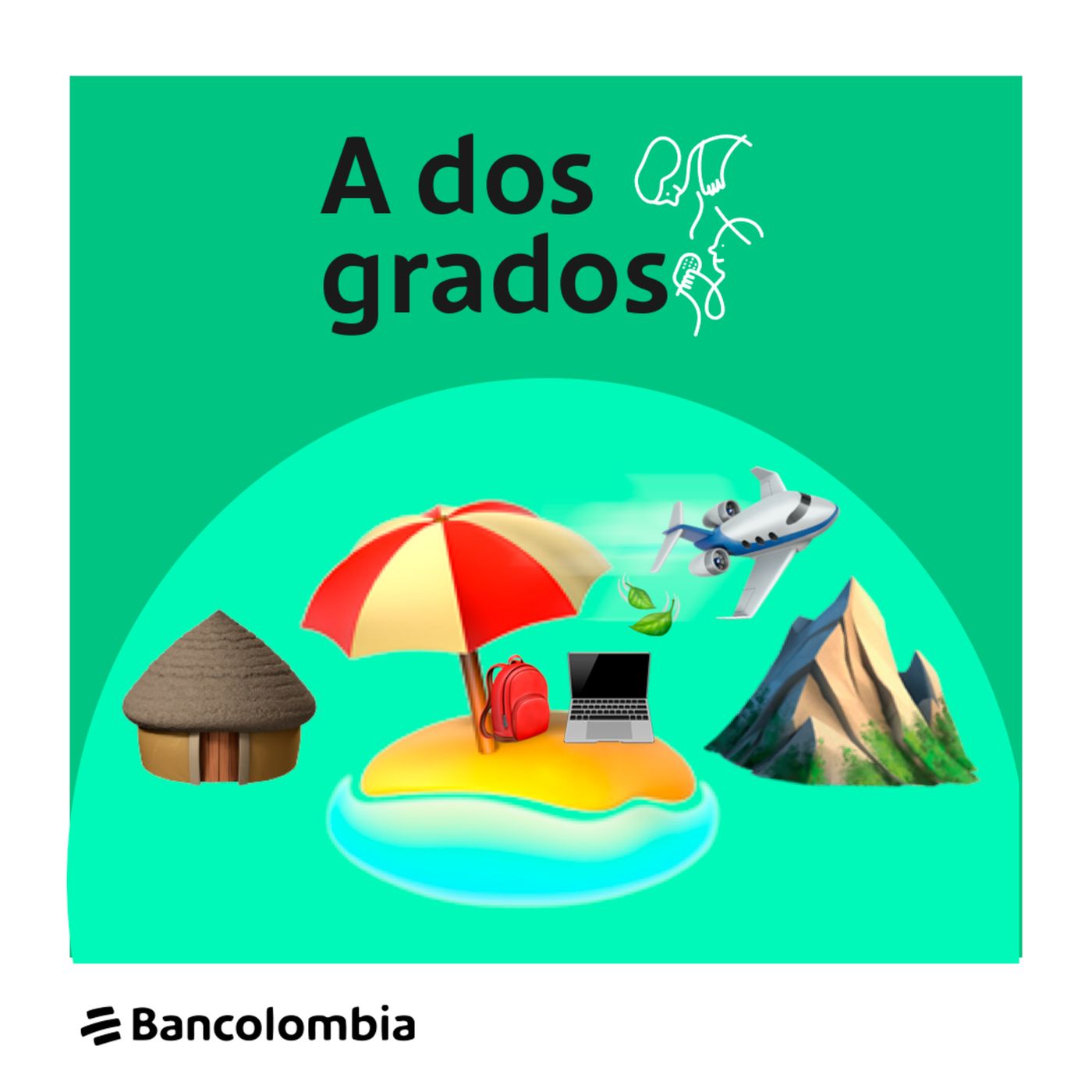 A dos grados