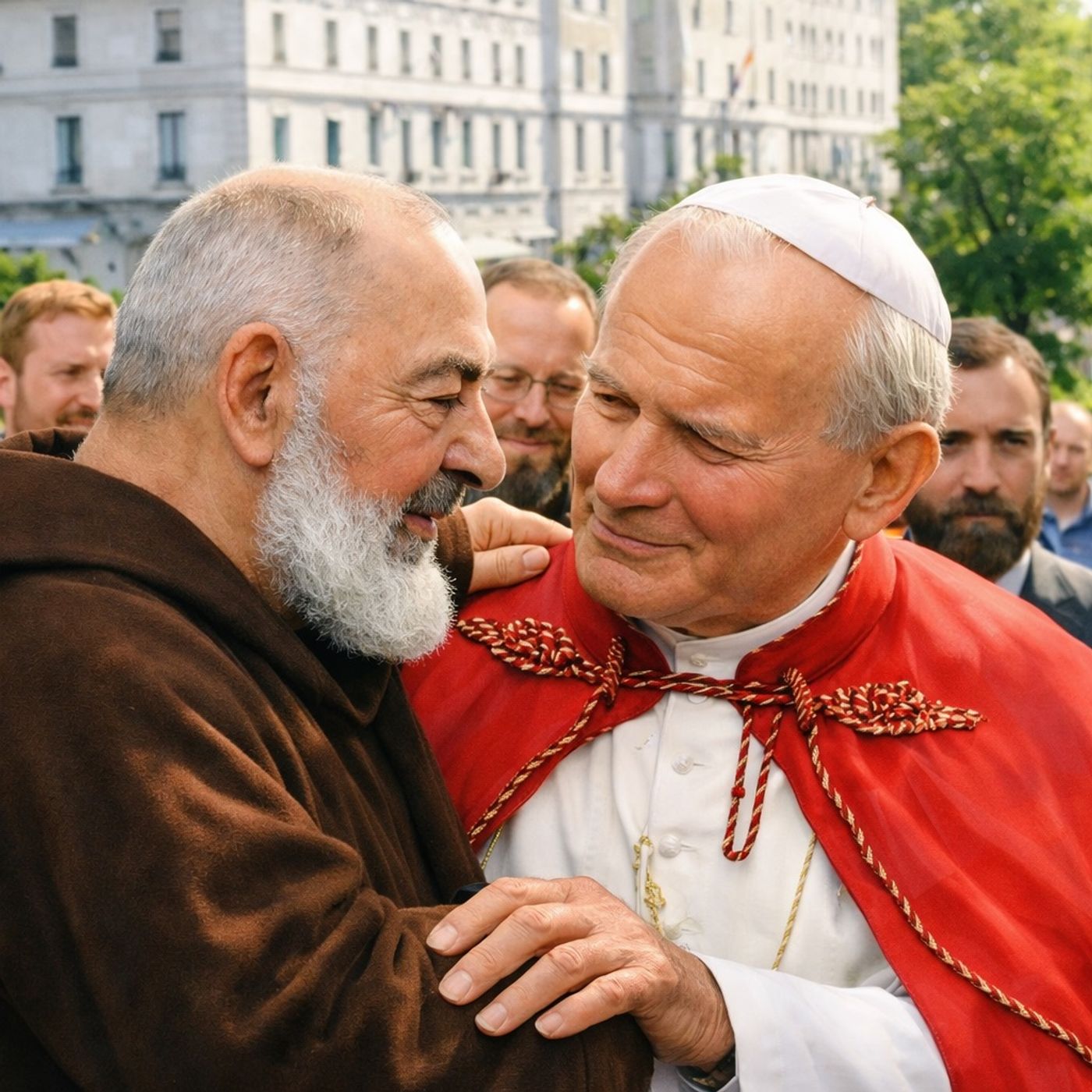 Le vite intrecciate di Giovanni Paolo II e padre Pio