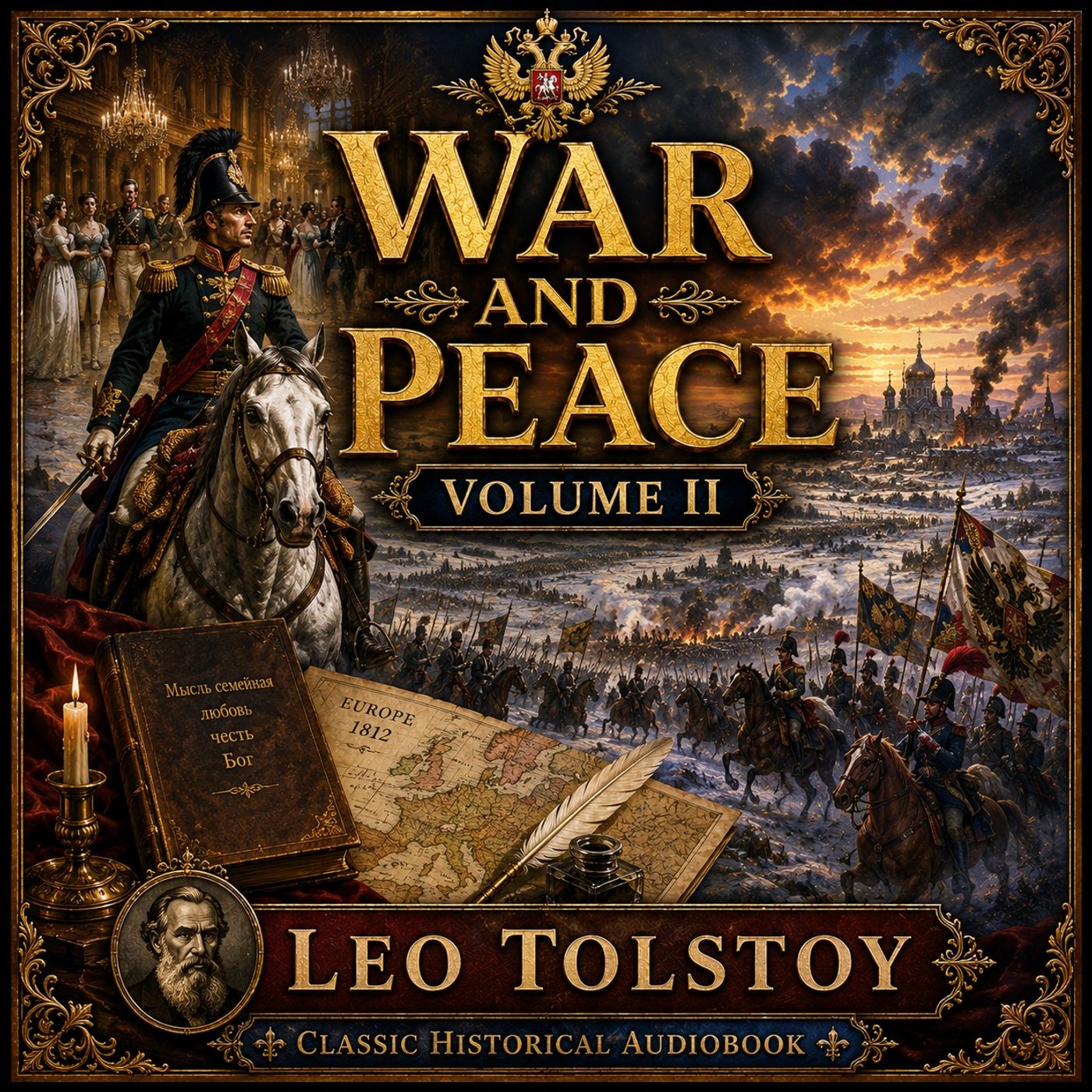 War and Peace, Volume 2 by Leo Tolstoy | Epic Historical Novel, Napoleon & Russian Classic (Audiobook) Part 1